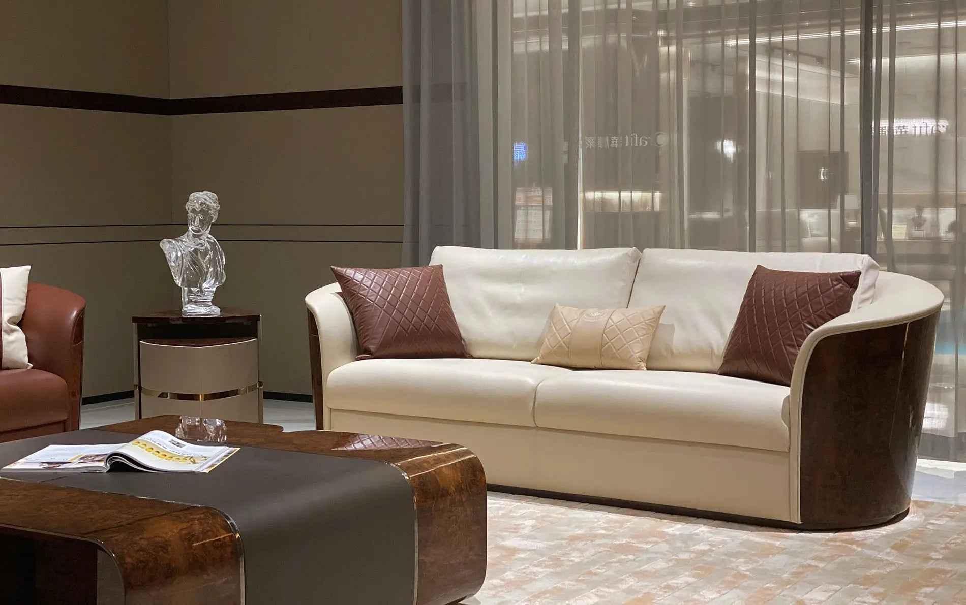 Contemporary Living Room Modern W021H6 Turri style Madison Coffee Table Tea table Coner table