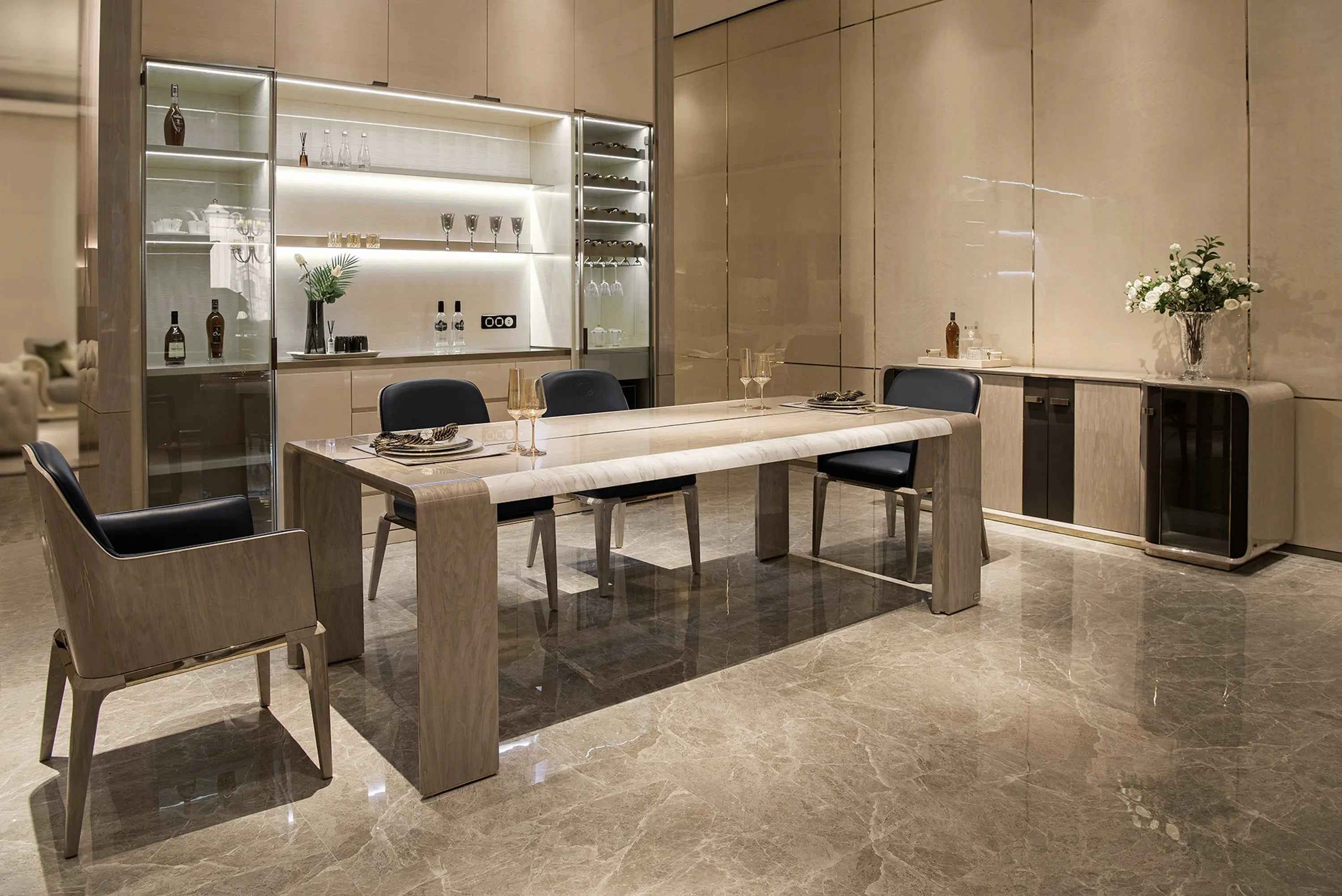 Contemporary Luxury Wood Veneer Dining Chair W009D6 Bentley style Morley dining chair,Leisure Chair, Single Chair