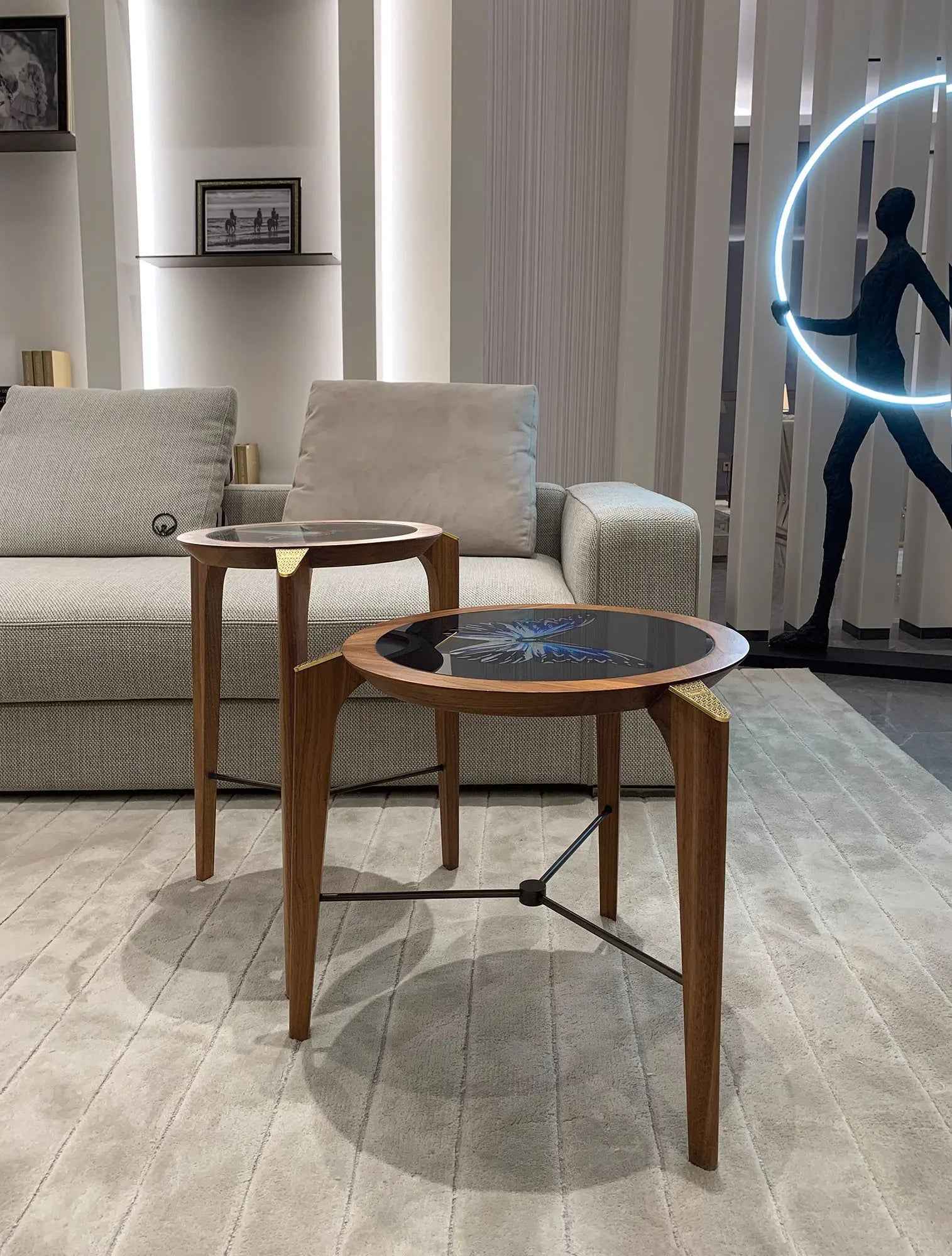 Corner Coffee Table - Space-Saving Solution W011H6C Visionnaire style Breeze Coffee Table Tea table Coner table