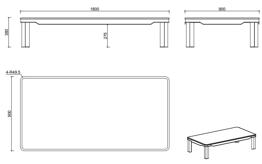 DC-056-1 Coffee Table - Chiuchiufurniture
