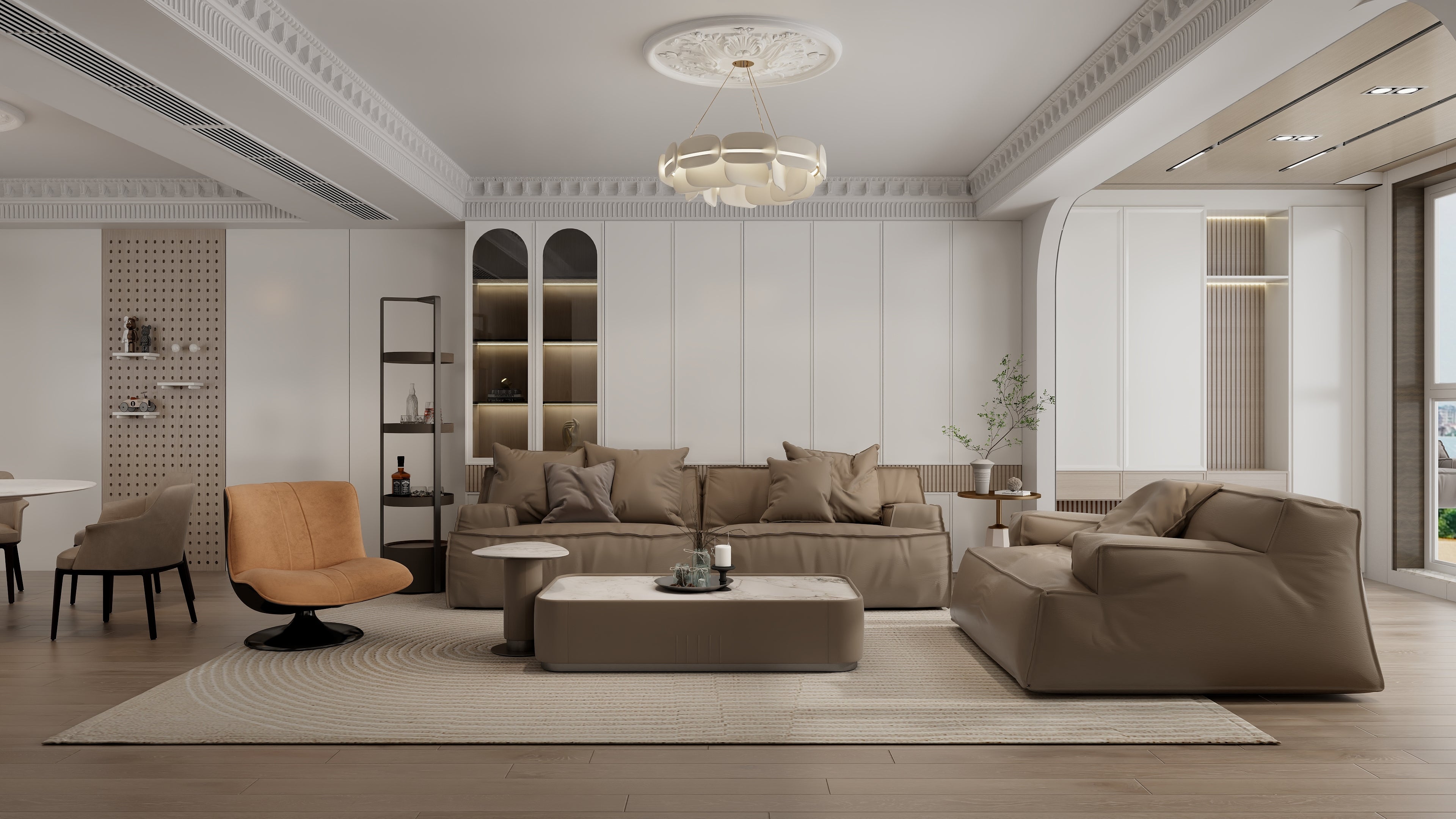 HC1-2350-3 Irregularly shaped Coffee Tables - Chiuchiufurniture