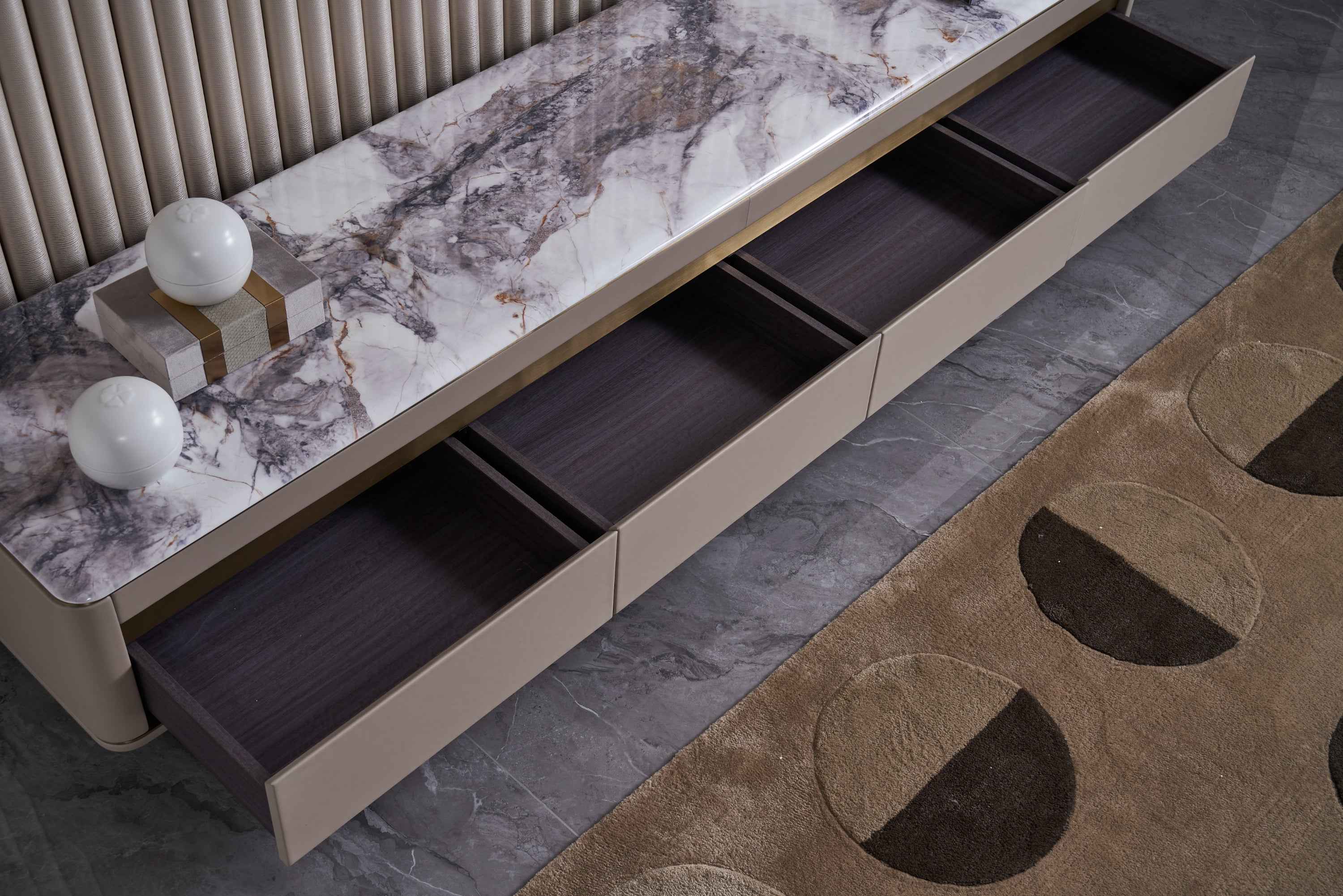 Modern Light Luxury Marble DH-058-1 Floor Cabinet