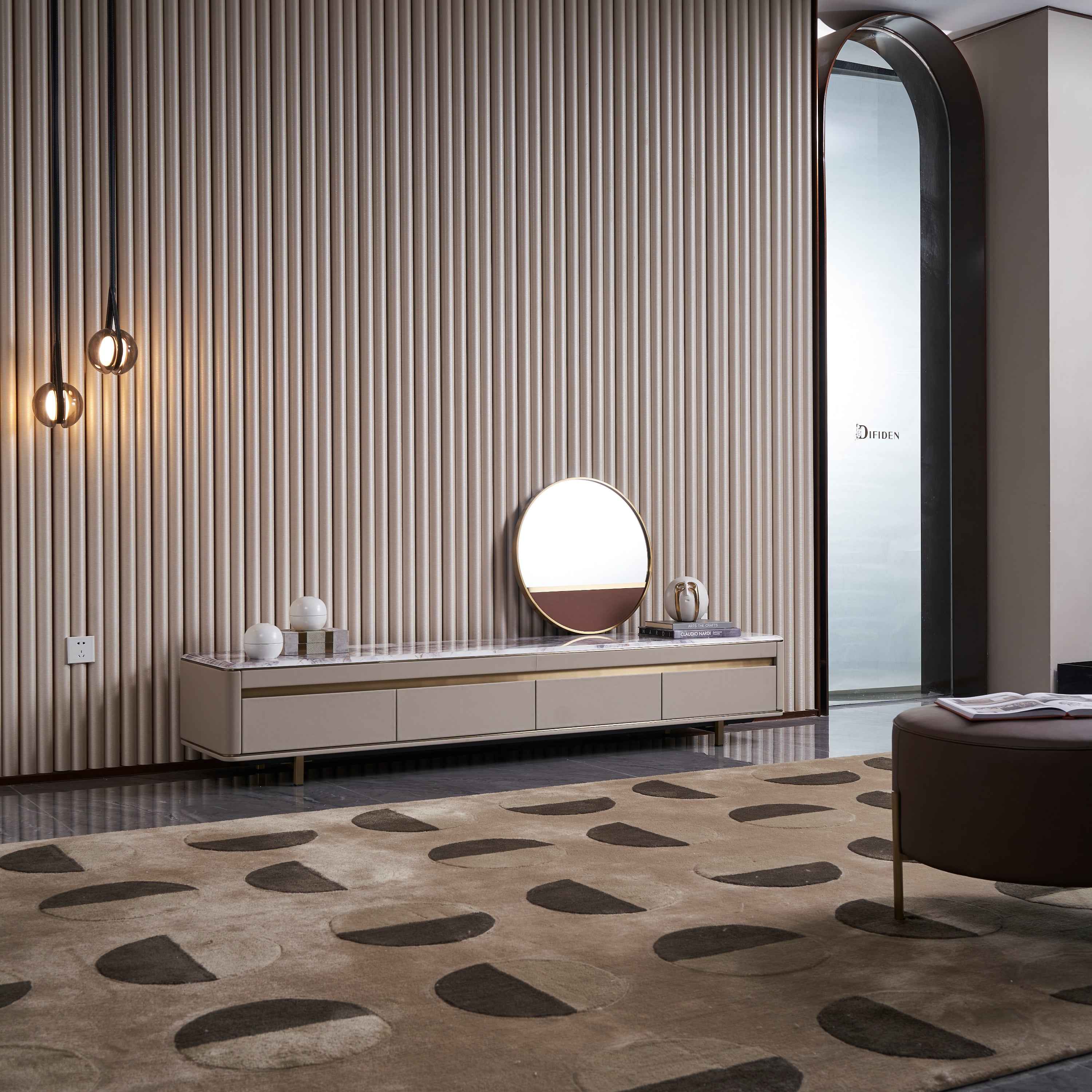 Modern Light Luxury Marble DH-058-1 Floor Cabinet