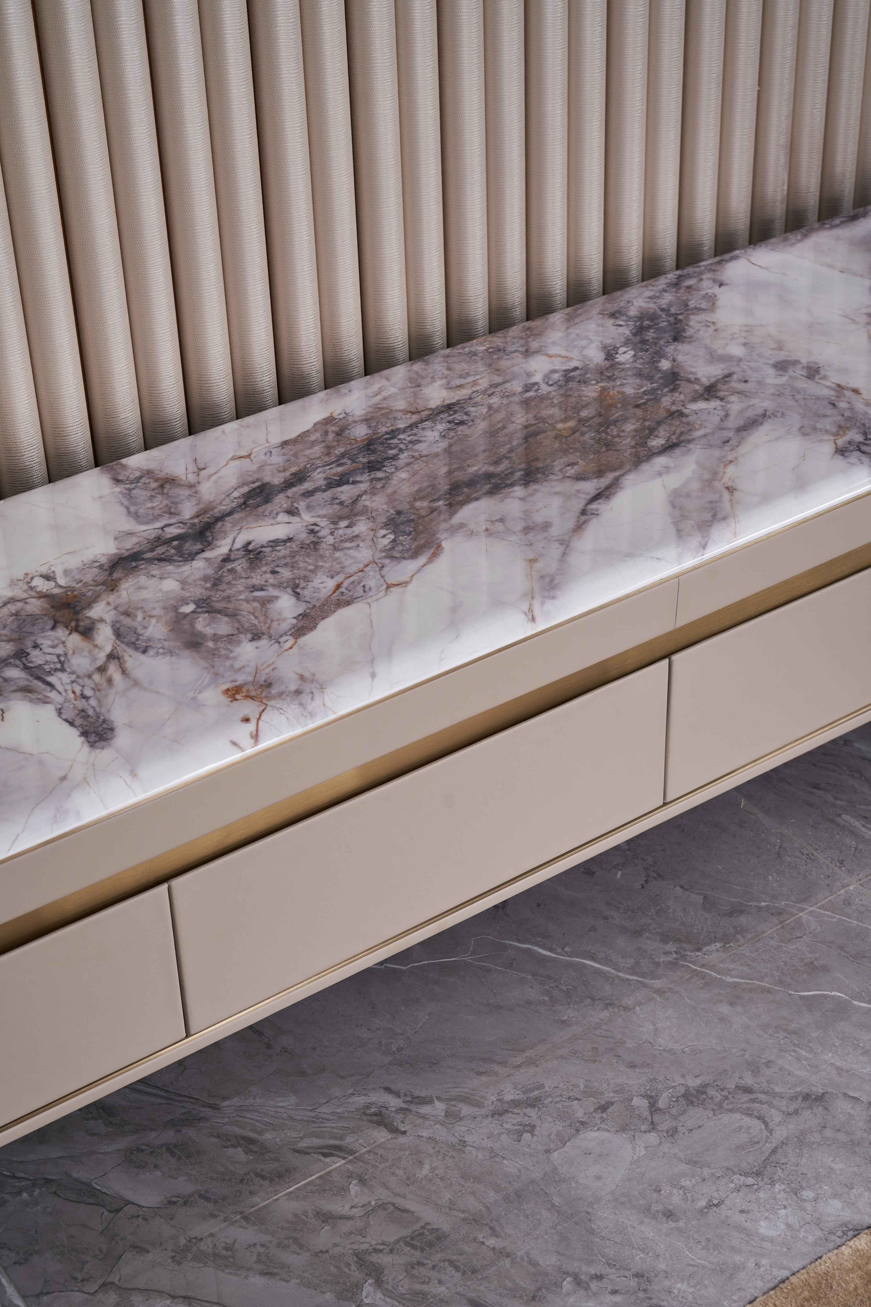Modern Light Luxury Marble DH-058-1 Floor Cabinet