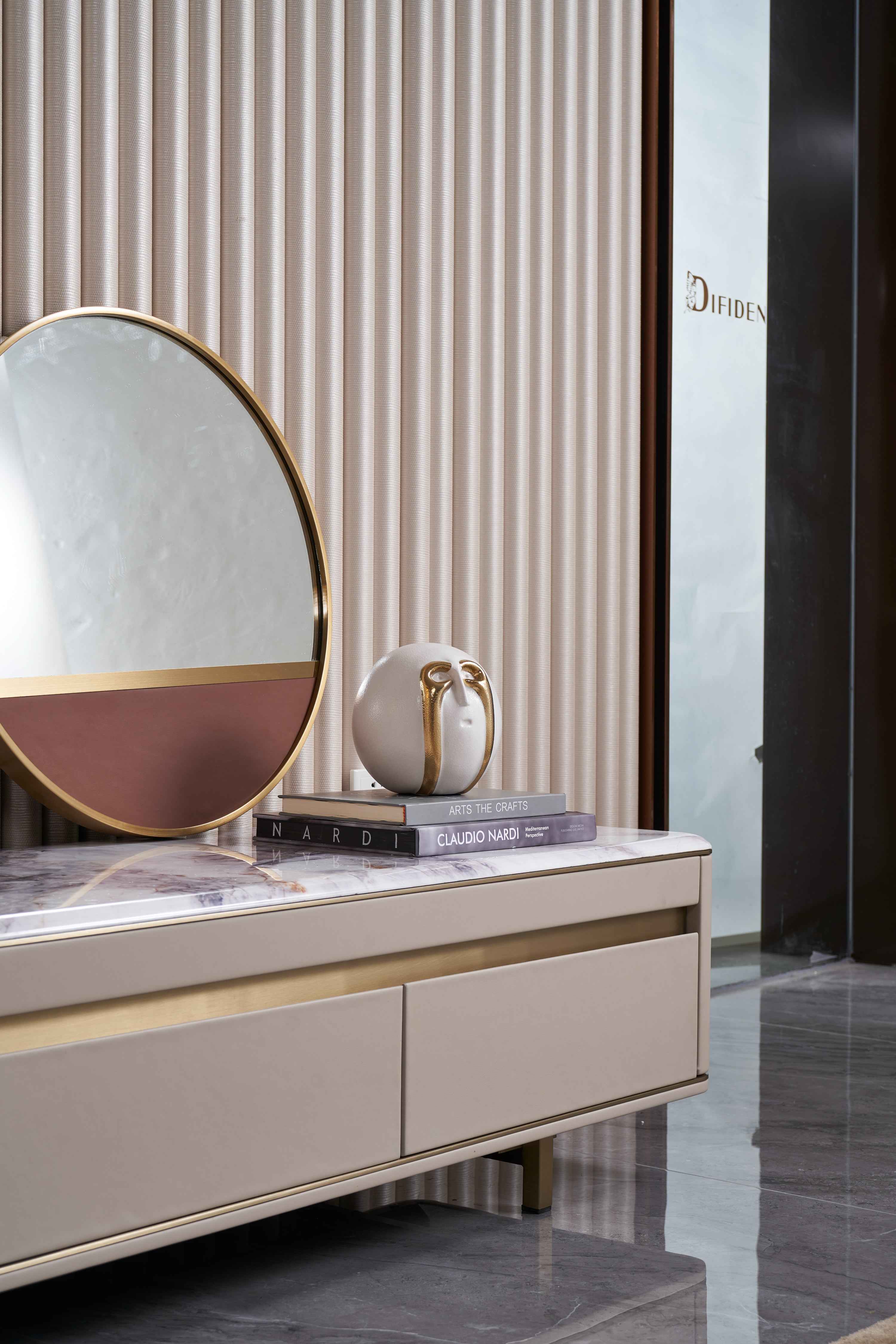 Modern Light Luxury Marble DH-058-1 Floor Cabinet