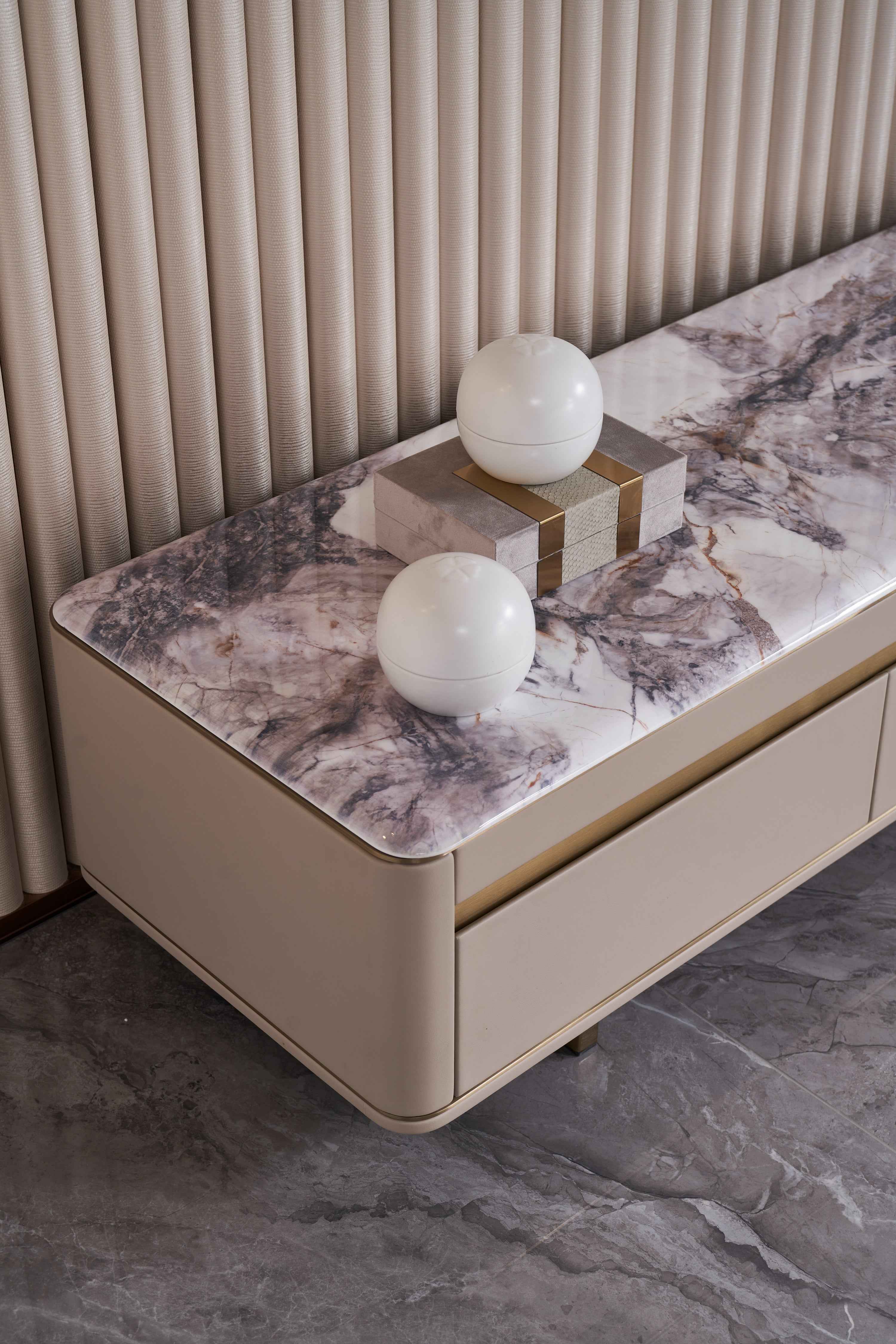 Modern Light Luxury Marble DH-058-1 Floor Cabinet