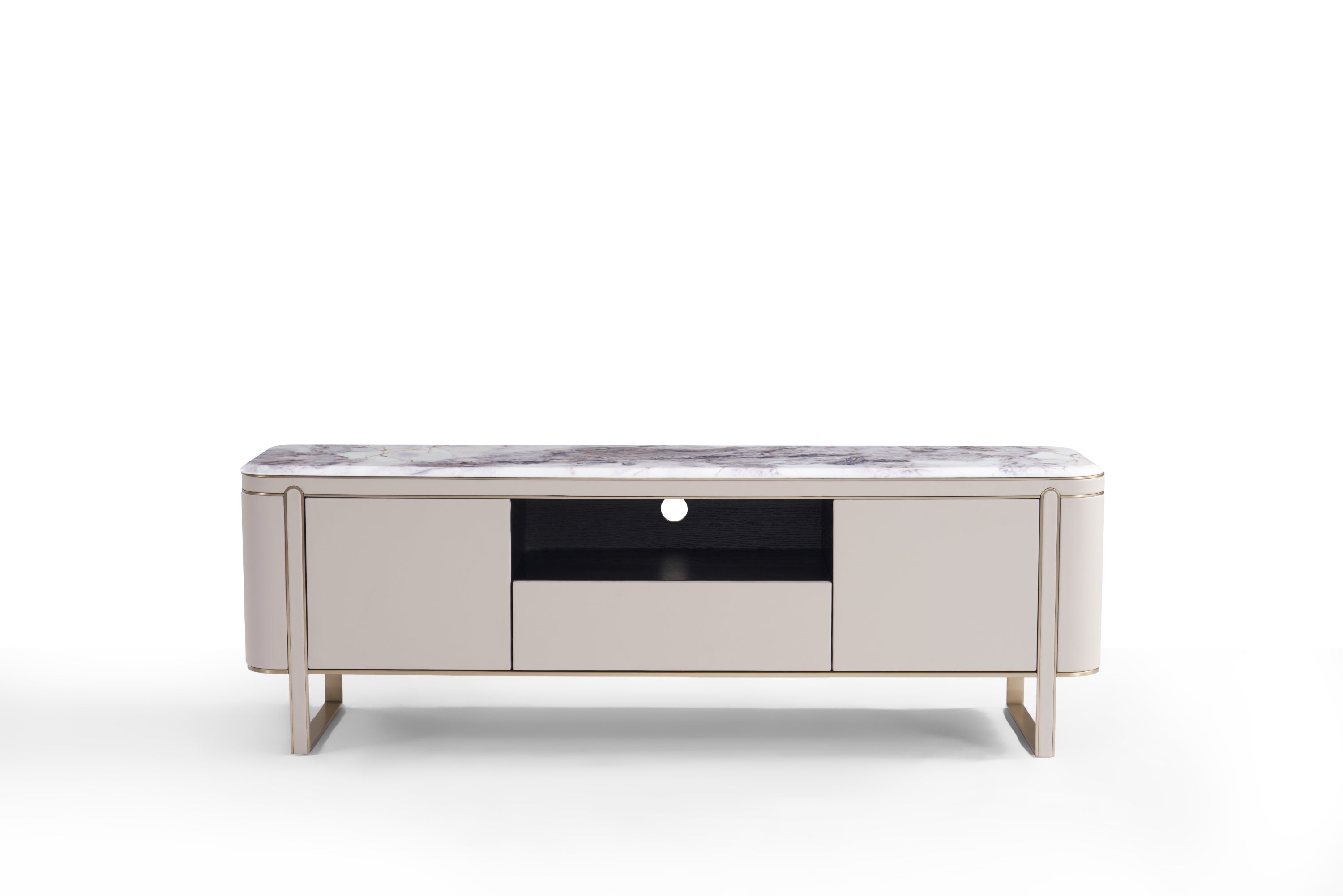 Light Luxury Leather Marble DH3-057-1 Floor Cabinet DD