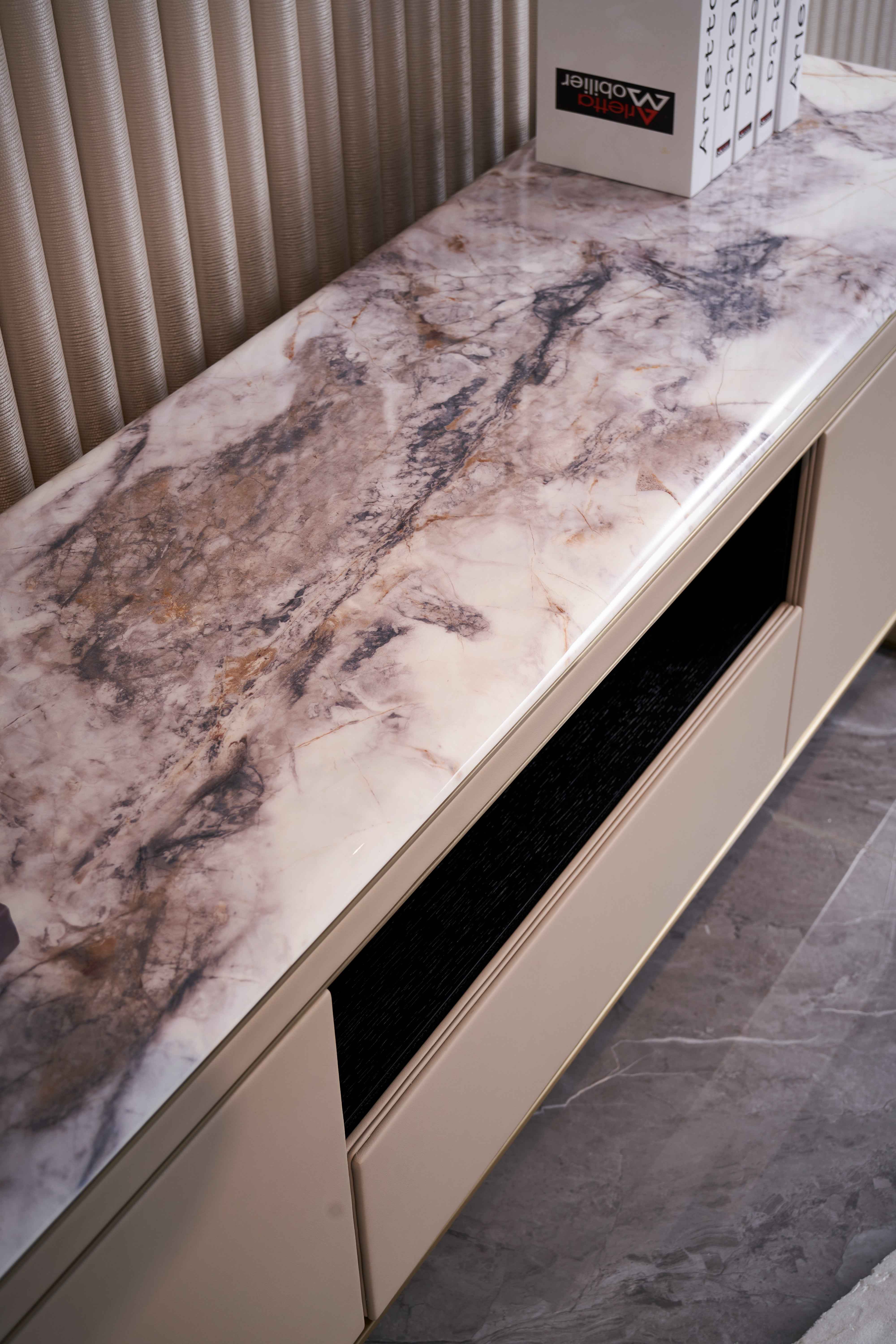 Italian minimalist style floor cabinet DH3-057-4 floor cabinet