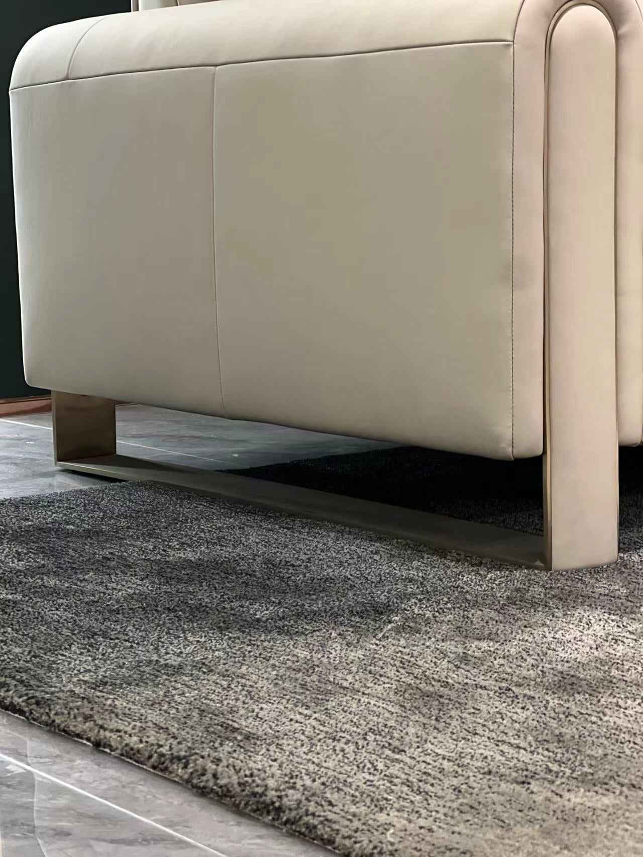 Italian minimalist FA93 leather sofa DJ5-061 sofa