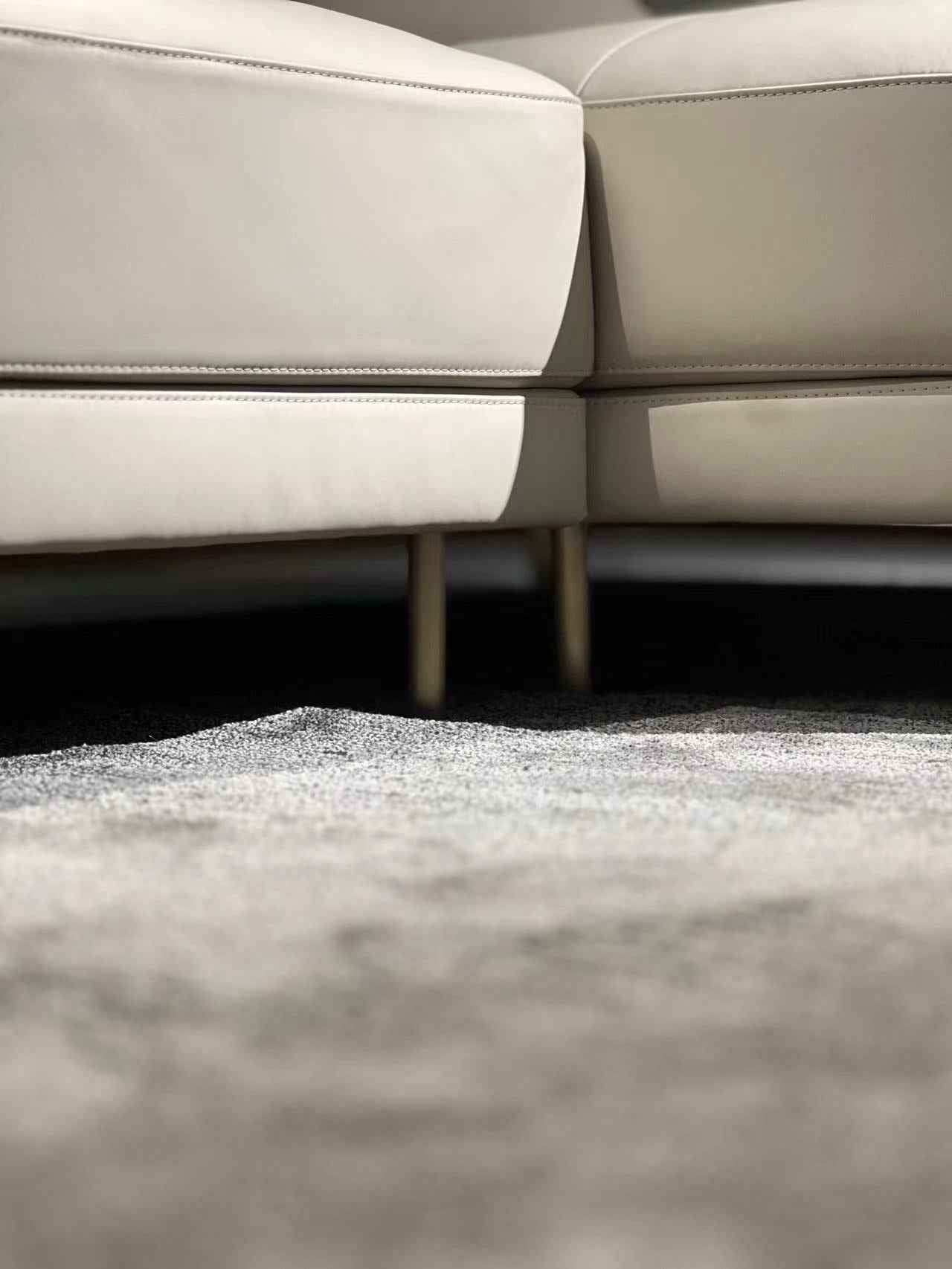 Italian minimalist FA93 leather sofa DJ5-061 sofa