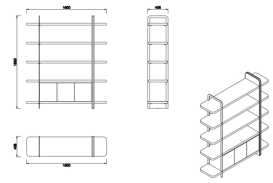 DT-068-1 Shelves - Chiuchiufurniture