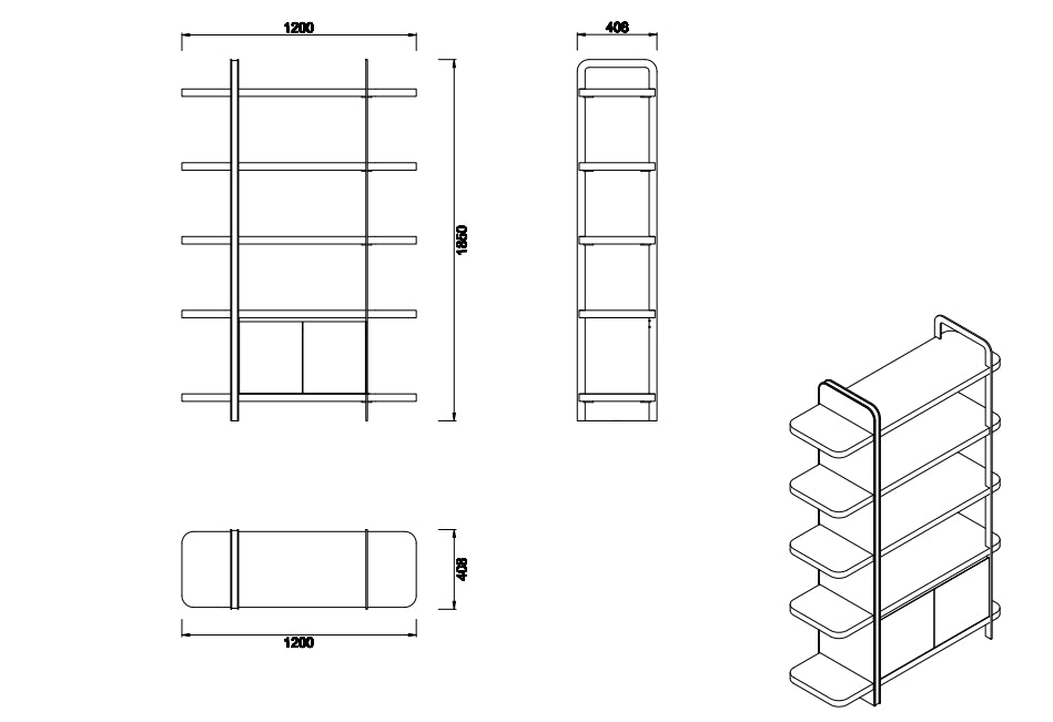 DT-068-1 Shelves - Chiuchiufurniture