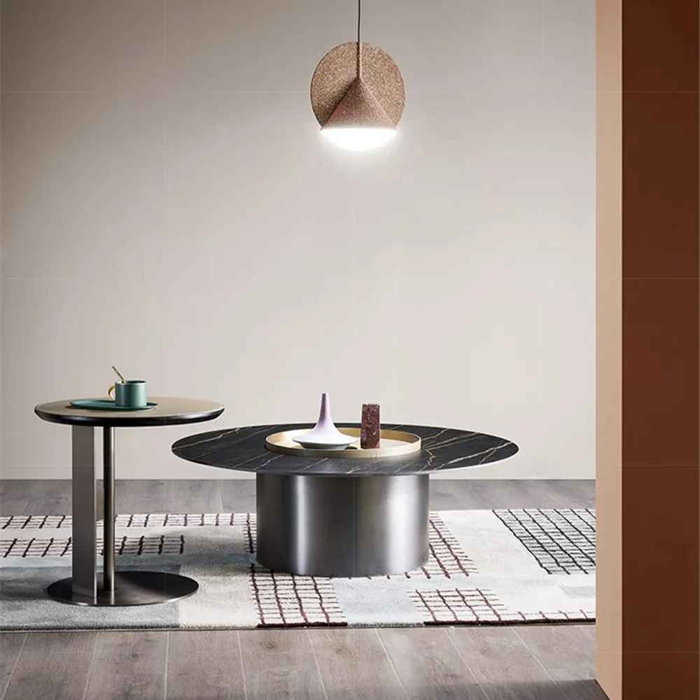 Luxury Redefined: Nordic-Inspired Rock Slab Small Coffee Table – Effortless Elegance 01780 Coffee Table