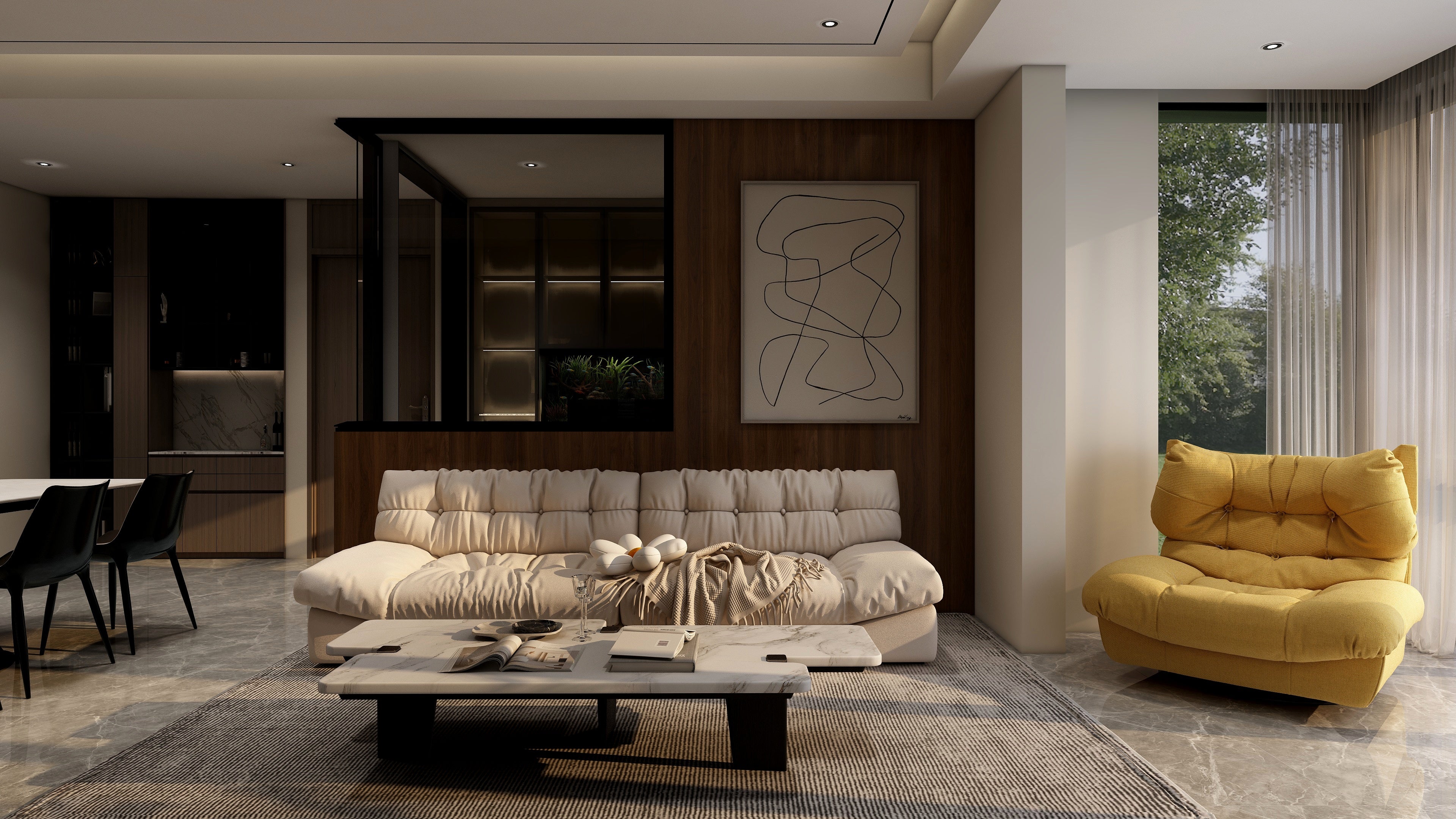 HC-2162-1 Unusual coffee table - Chiuchiufurniture