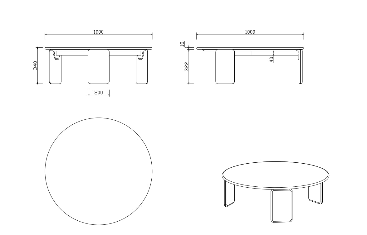 HC-2402-1 Coffee Table - Chiuchiufurniture