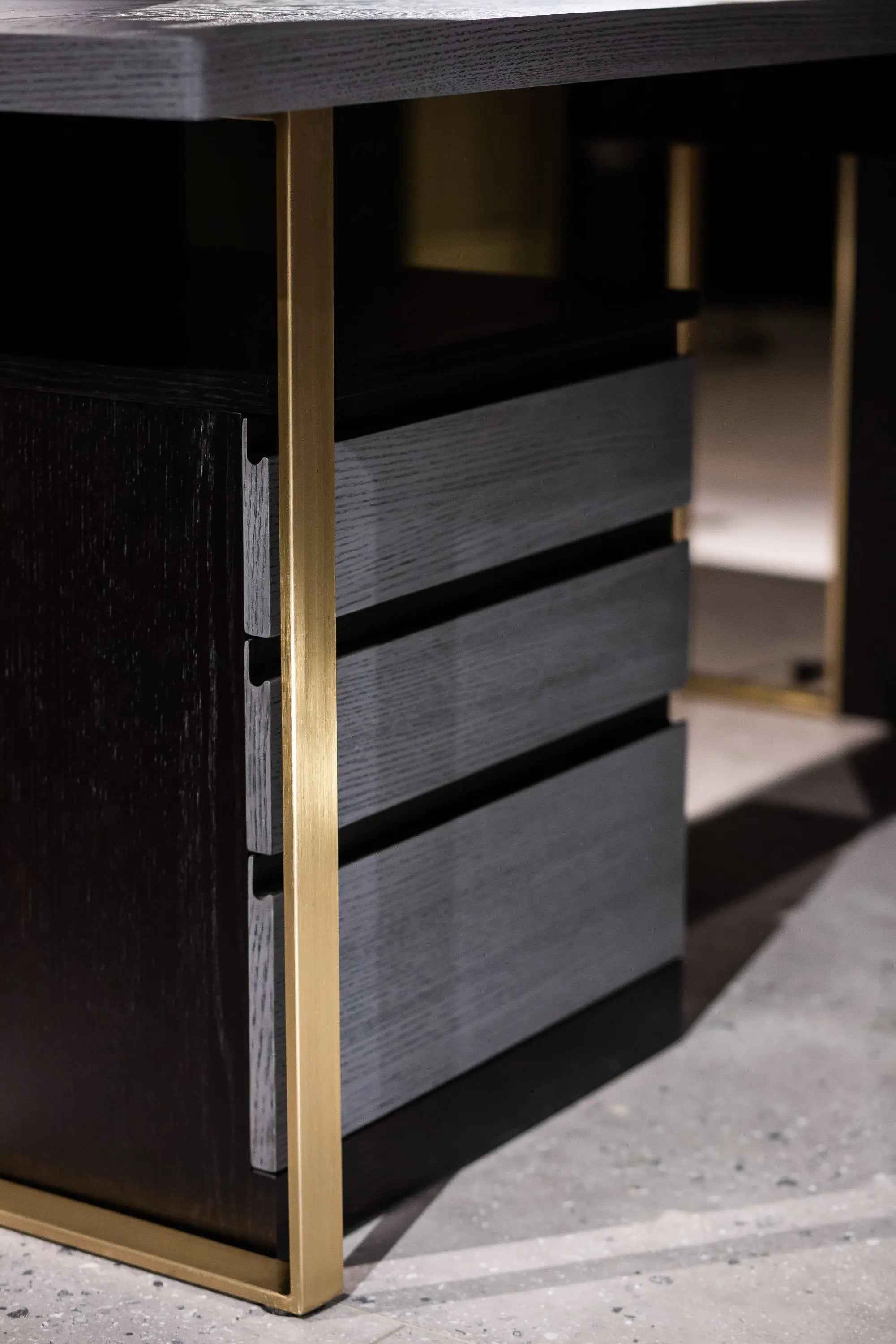 Bookcase Desk HS-1801-2: Stylish and Functional Storage Solution