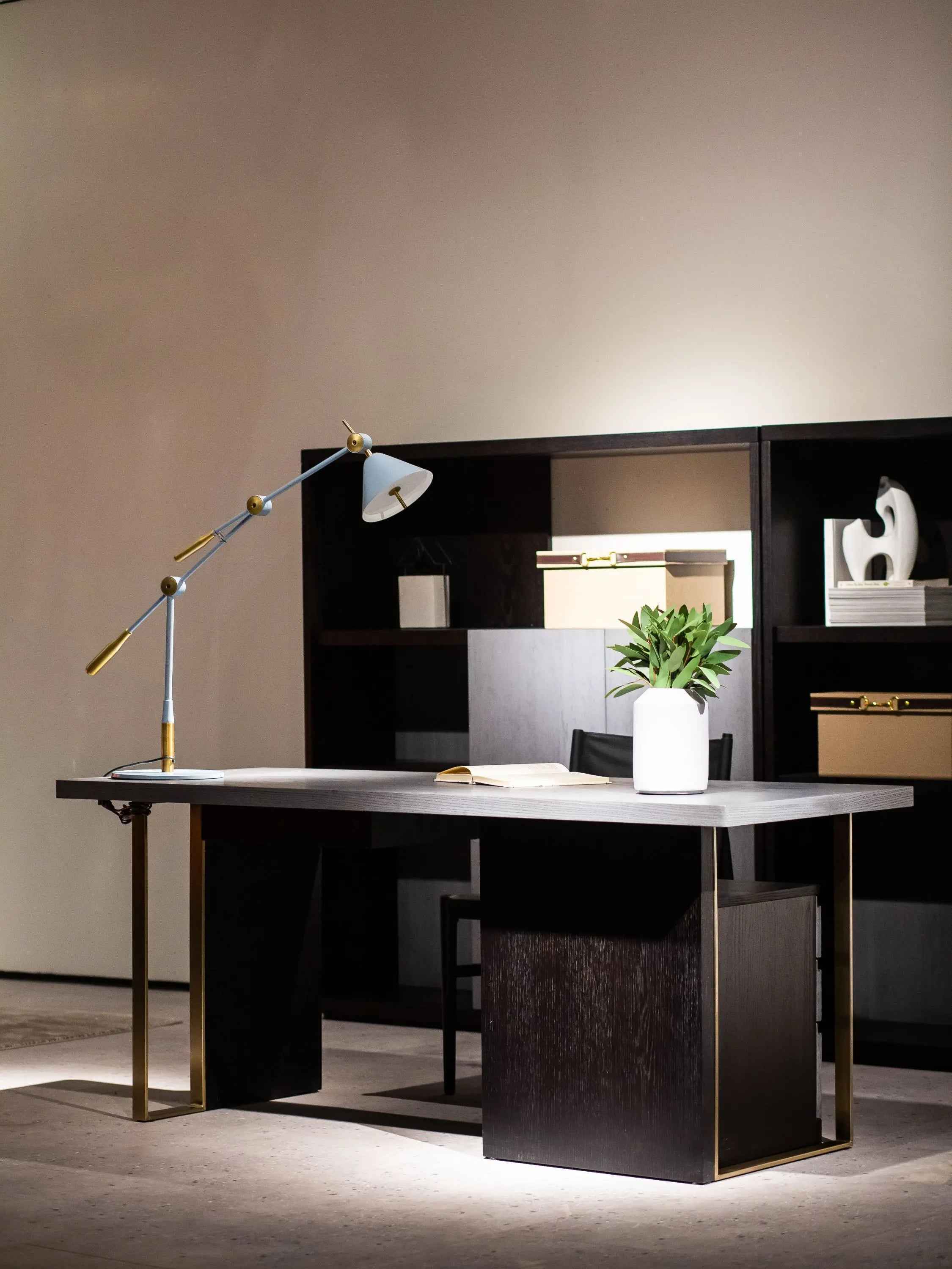 Bookcase Desk HS-1801-2: Stylish and Functional Storage Solution
