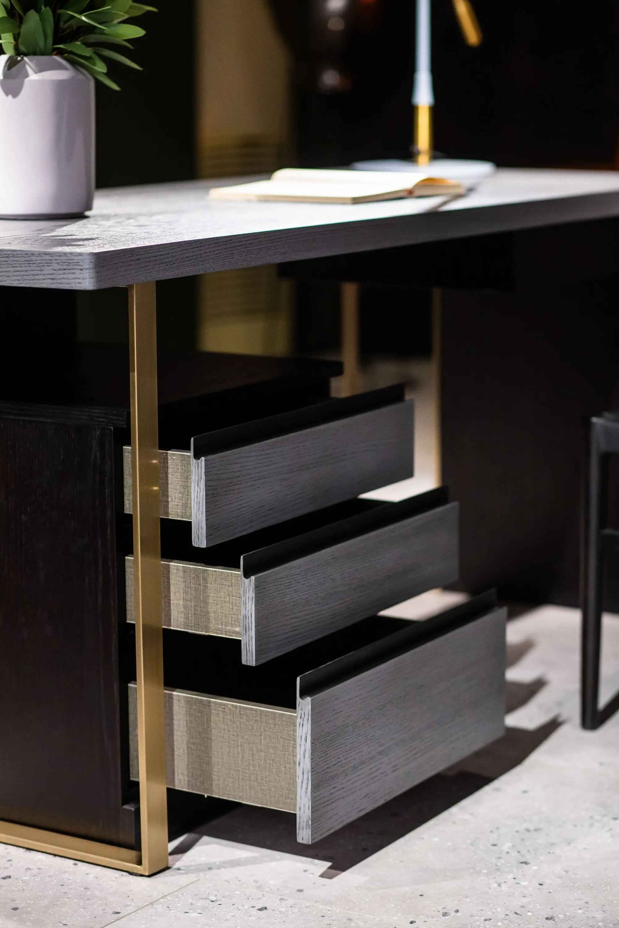 Bookcase Desk HS-1801-2: Stylish and Functional Storage Solution