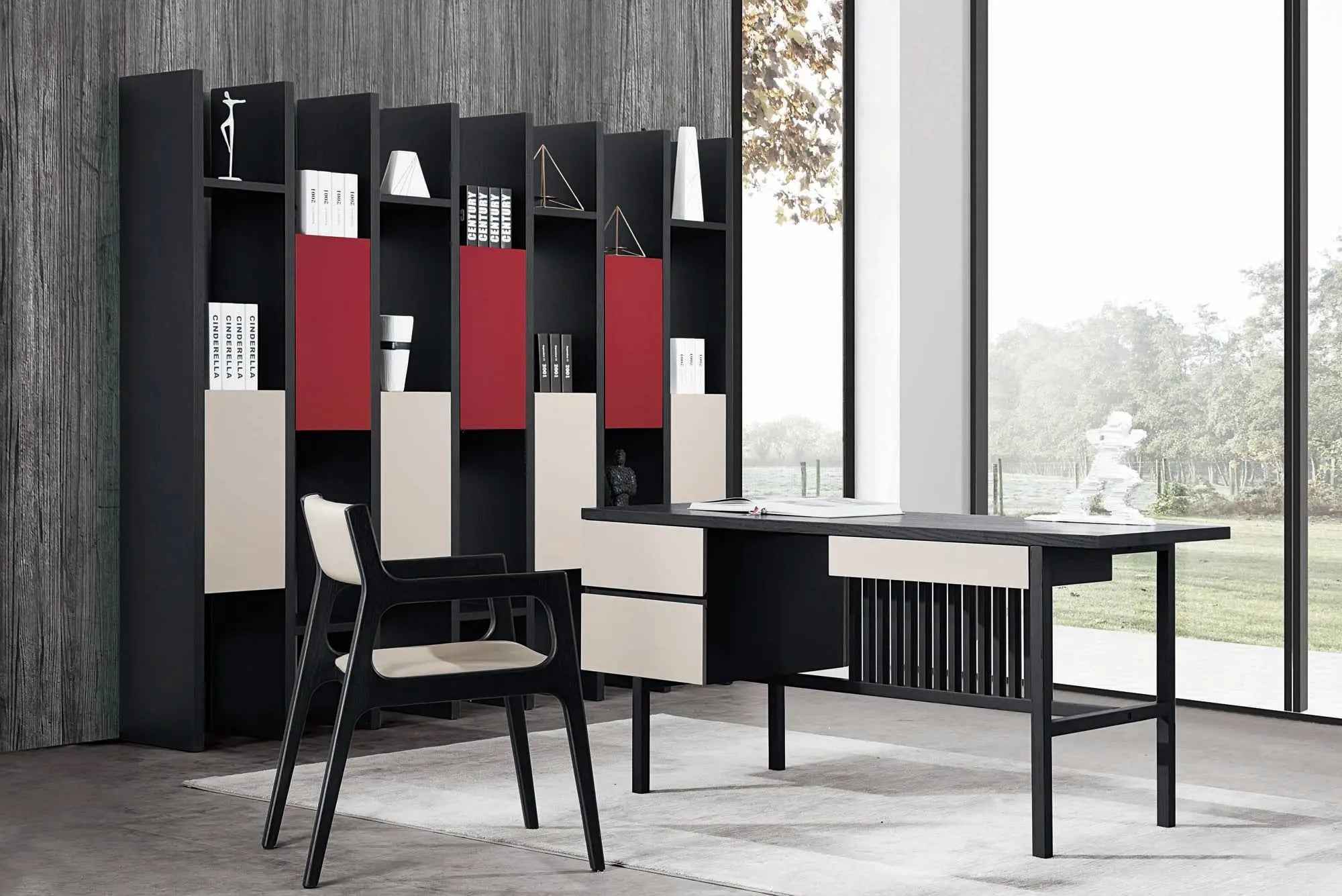 HS2-1662 Bookcase Desk - Stylish and Functional Workspace Solution