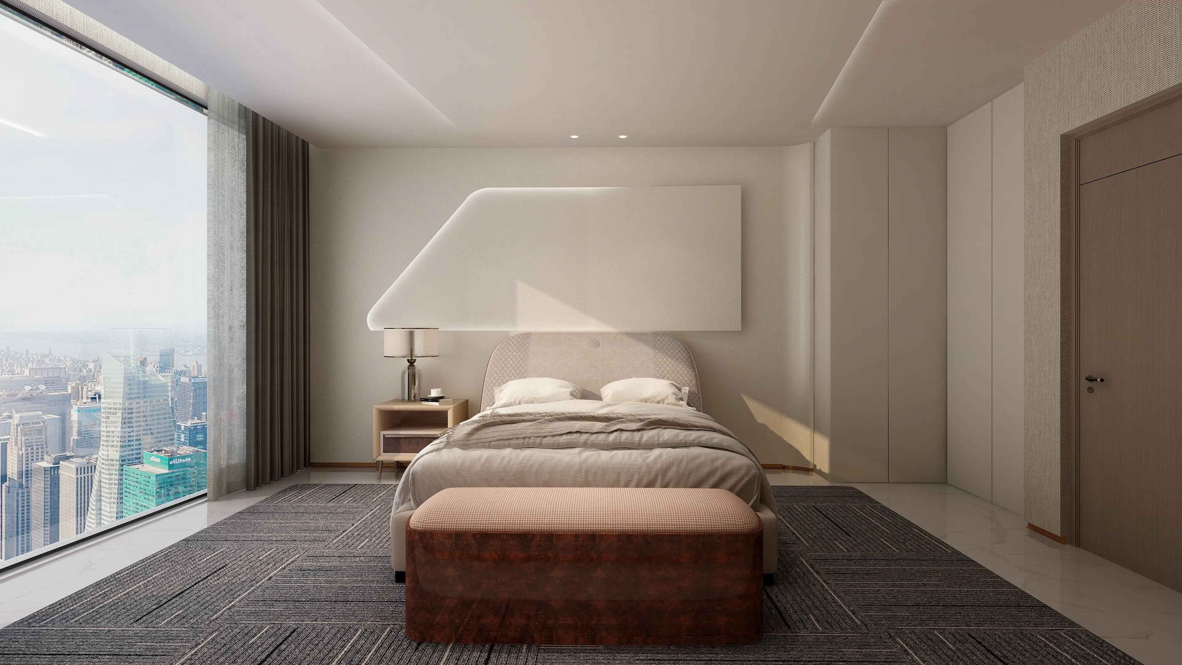 High Classic Leather Bedroom Nightstand W008B11 Bentley style Stafford bedside table