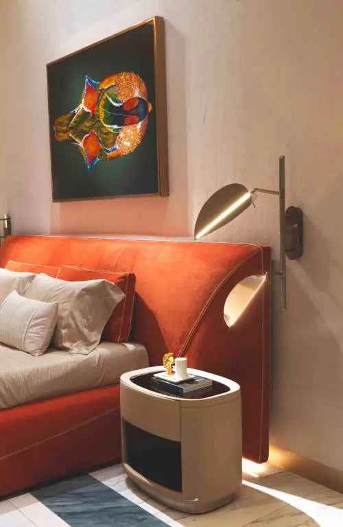 High quality cabinet bedside simple style bedroom bedside table W011B11B Visionnaire style Skiba Bedside table nightstand