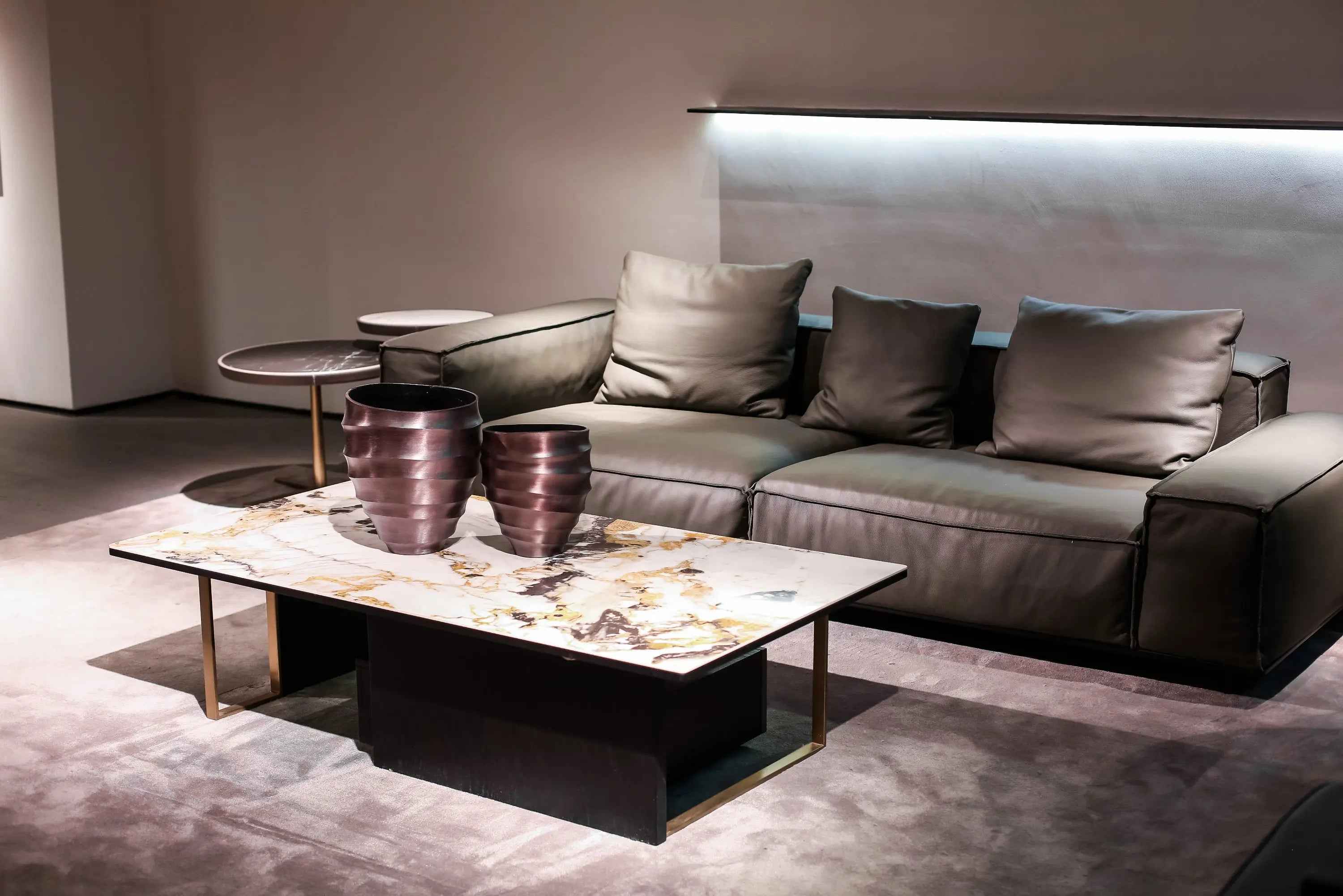 Italian Minimalist Drawer Rock Plate HC-1827-1 Coffee Table