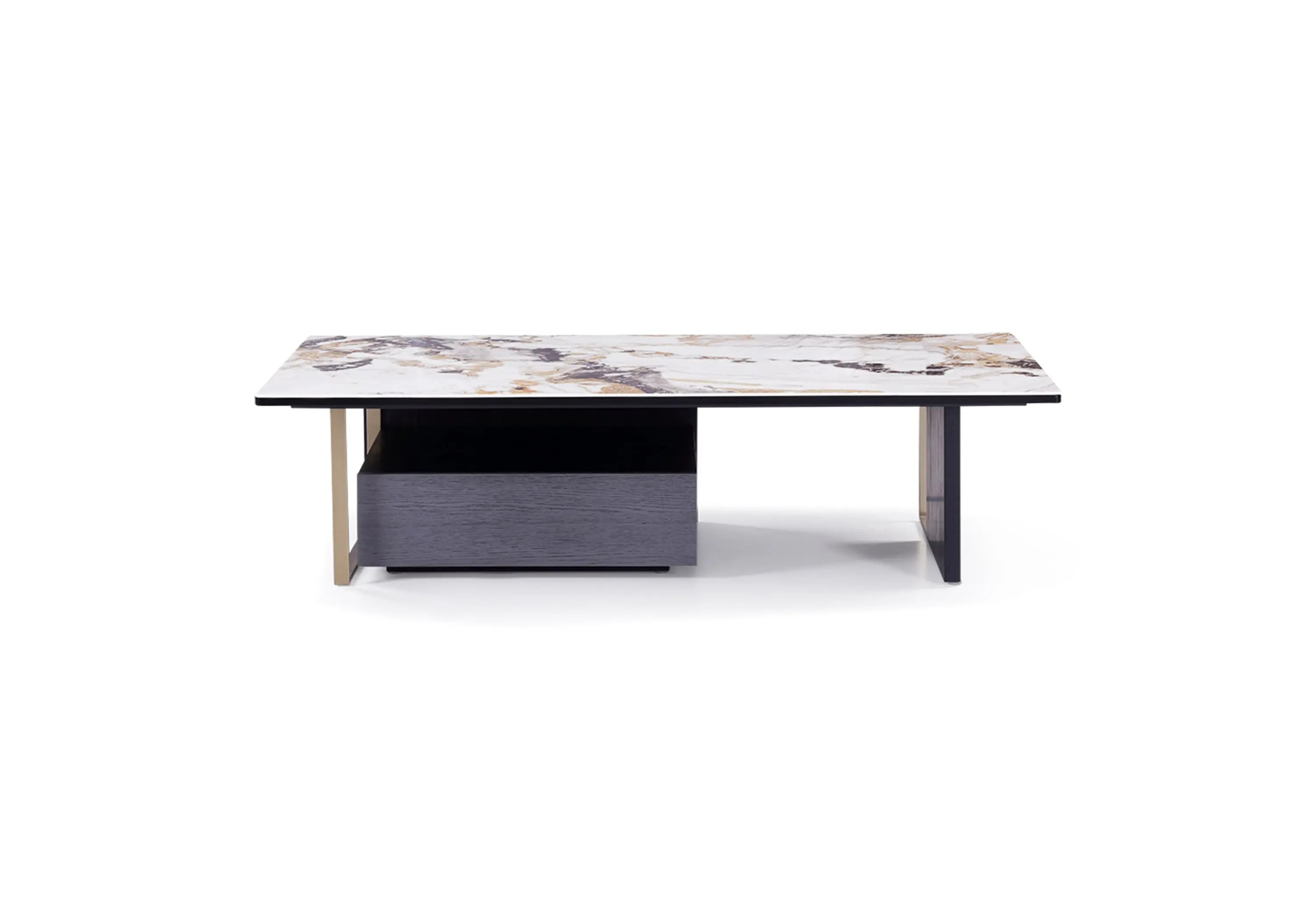 Italian Minimalist Drawer Rock Plate HC-1827-1 Coffee Table VV