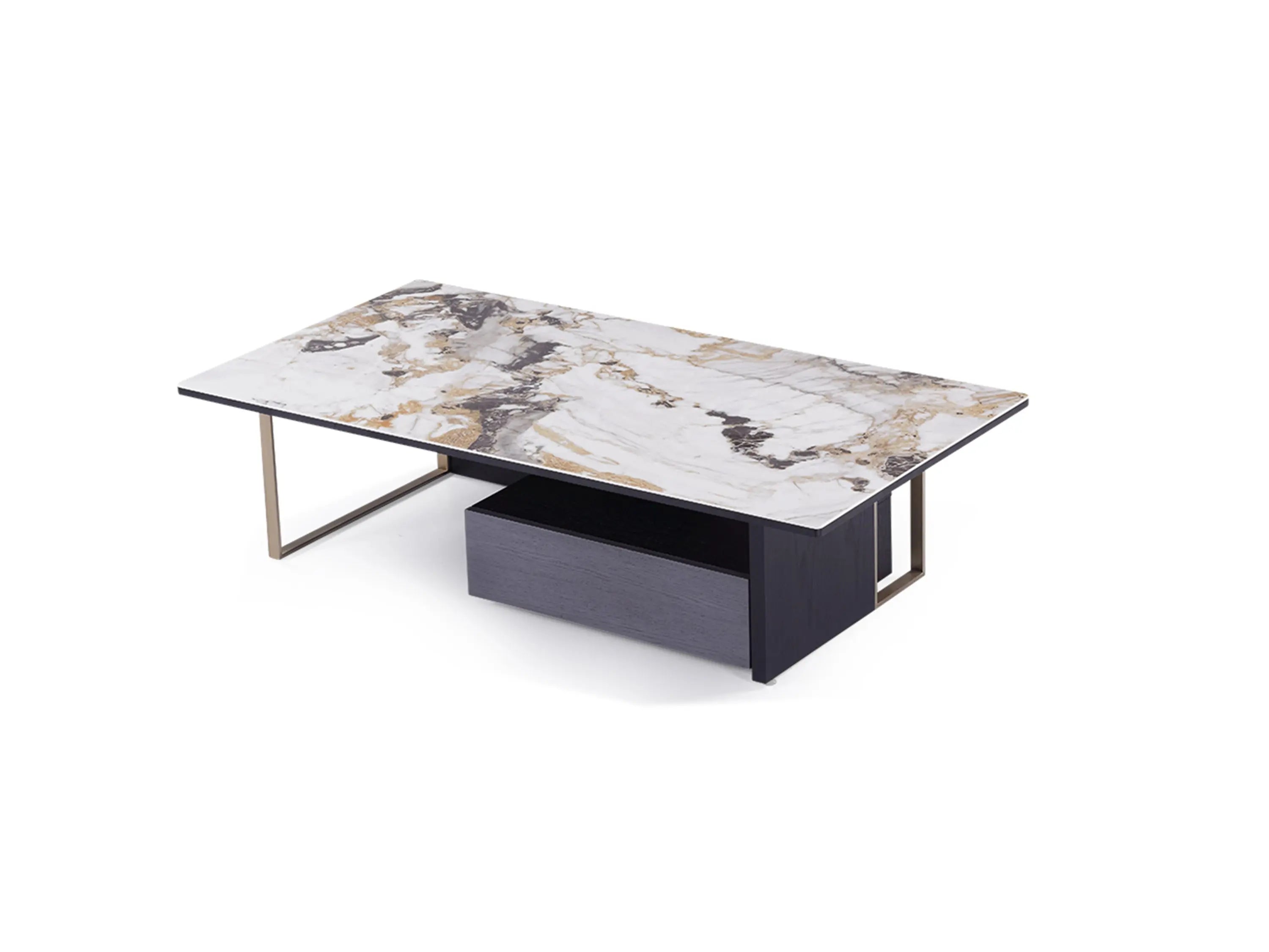 Italian Minimalist Drawer Rock Plate HC-1827-1 Coffee Table VV