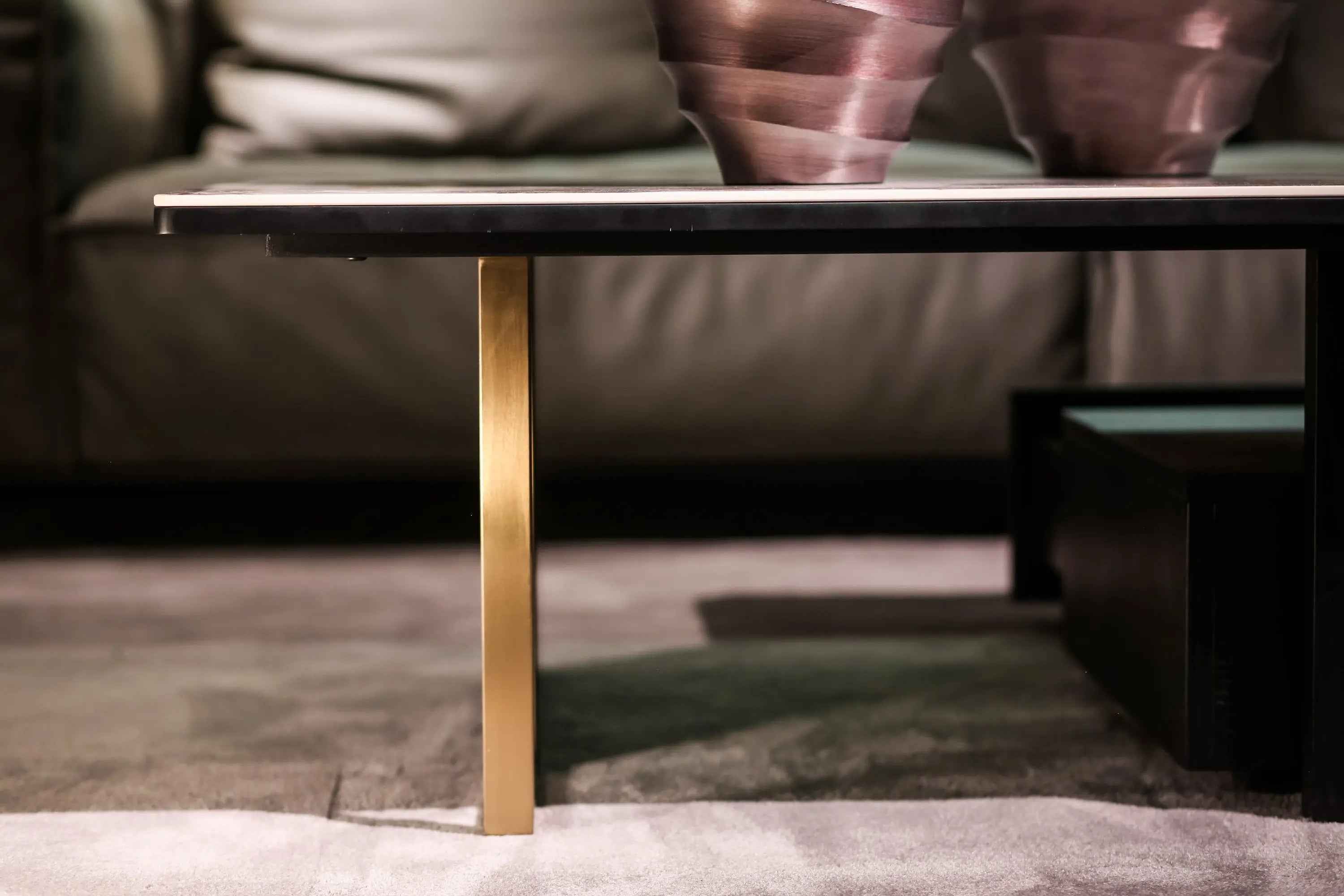 Italian Minimalist Drawer Rock Plate HC-1827-1 Coffee Table