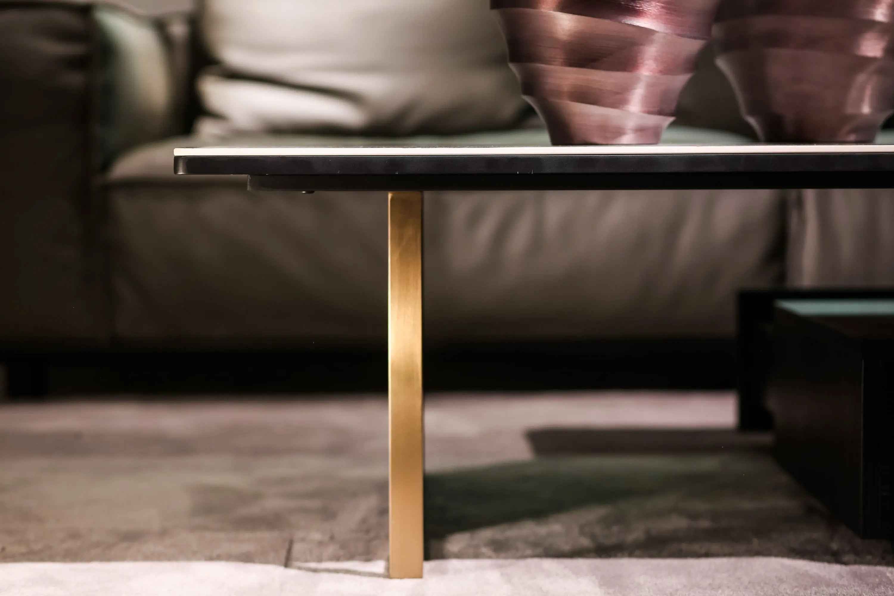 Italian Minimalist Drawer Rock Plate HC-1827-1 Coffee Table