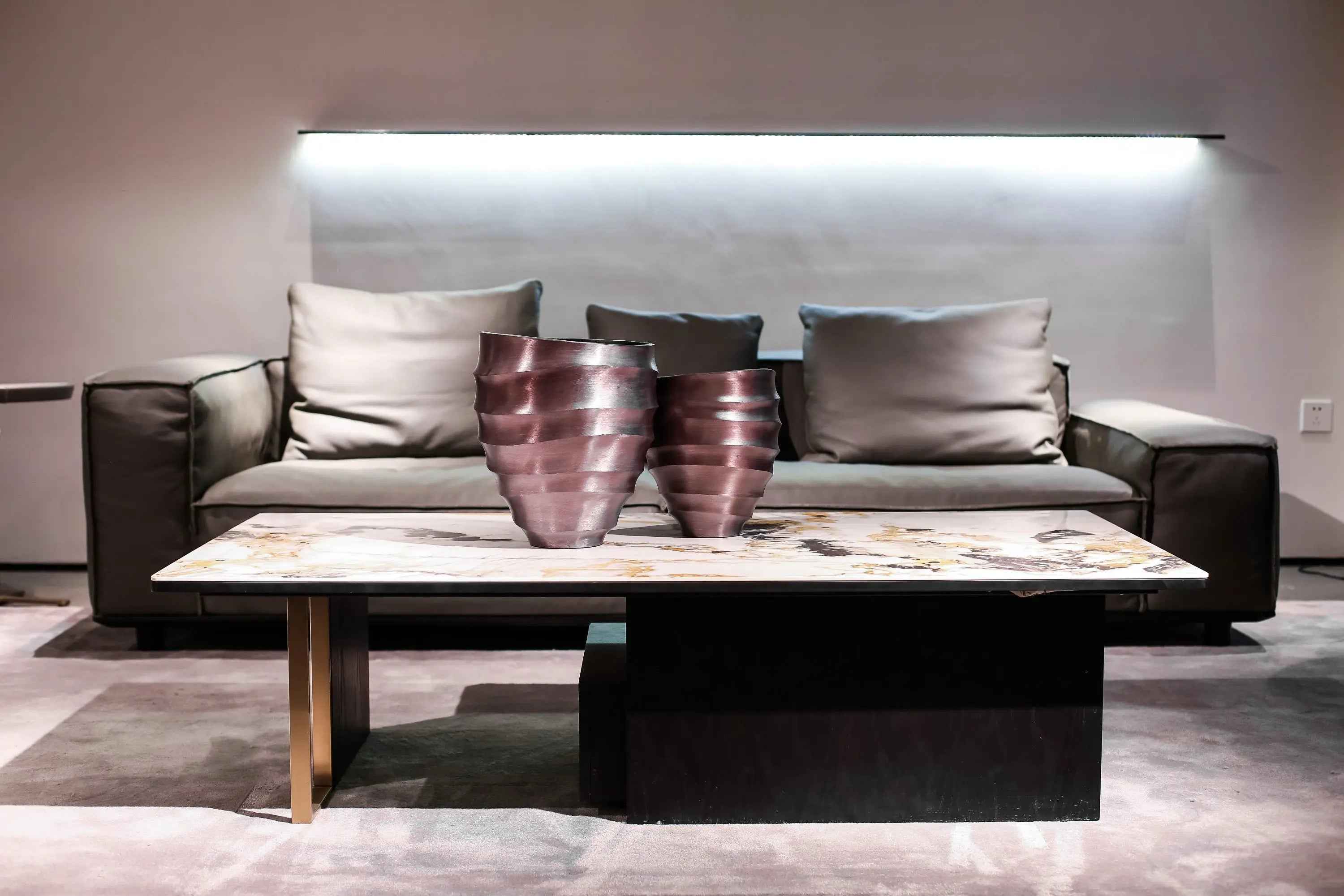 Italian Minimalist Drawer Rock Plate HC-1827-1 Coffee Table