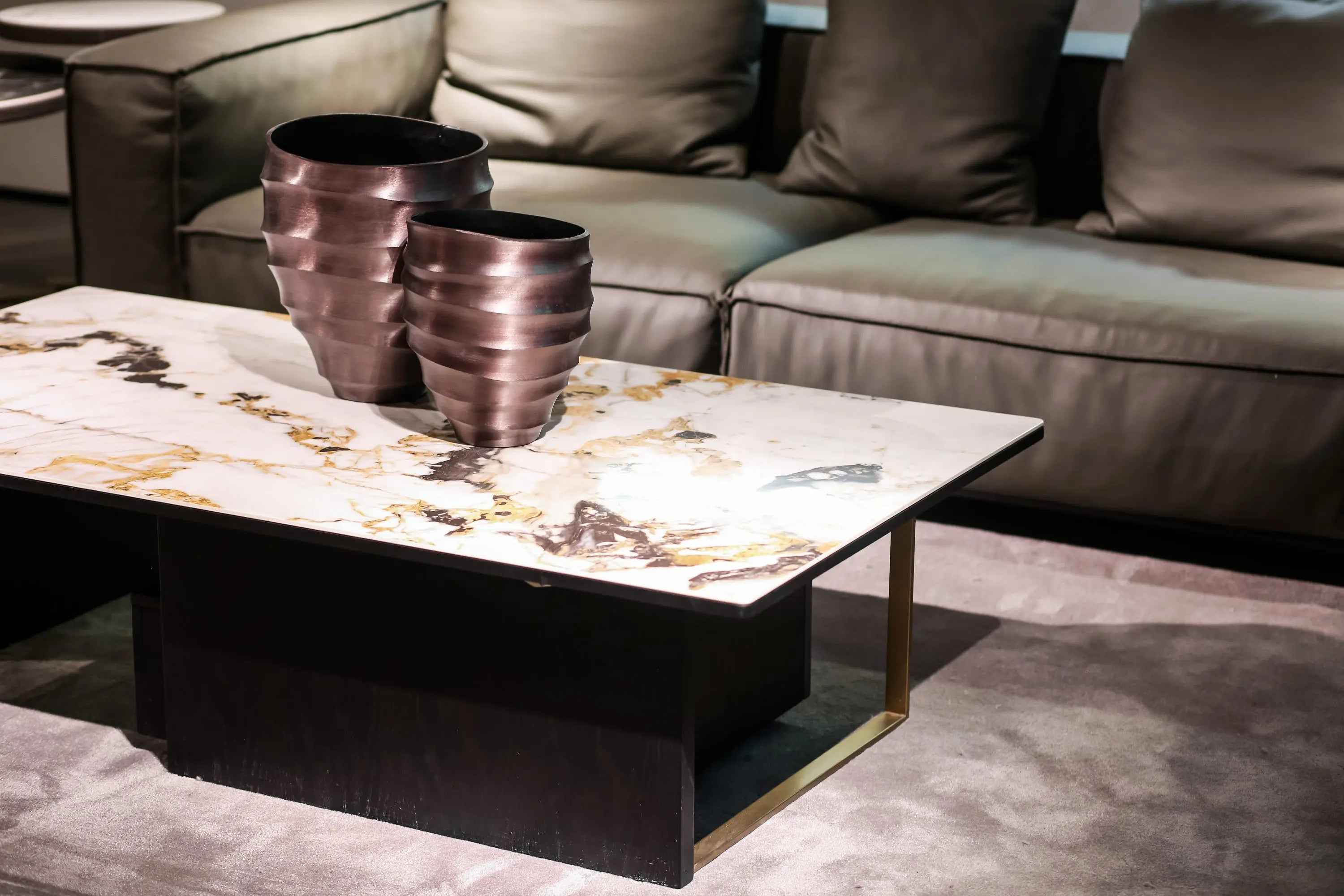 Italian Minimalist Drawer Rock Plate HC-1827-1 Coffee Table