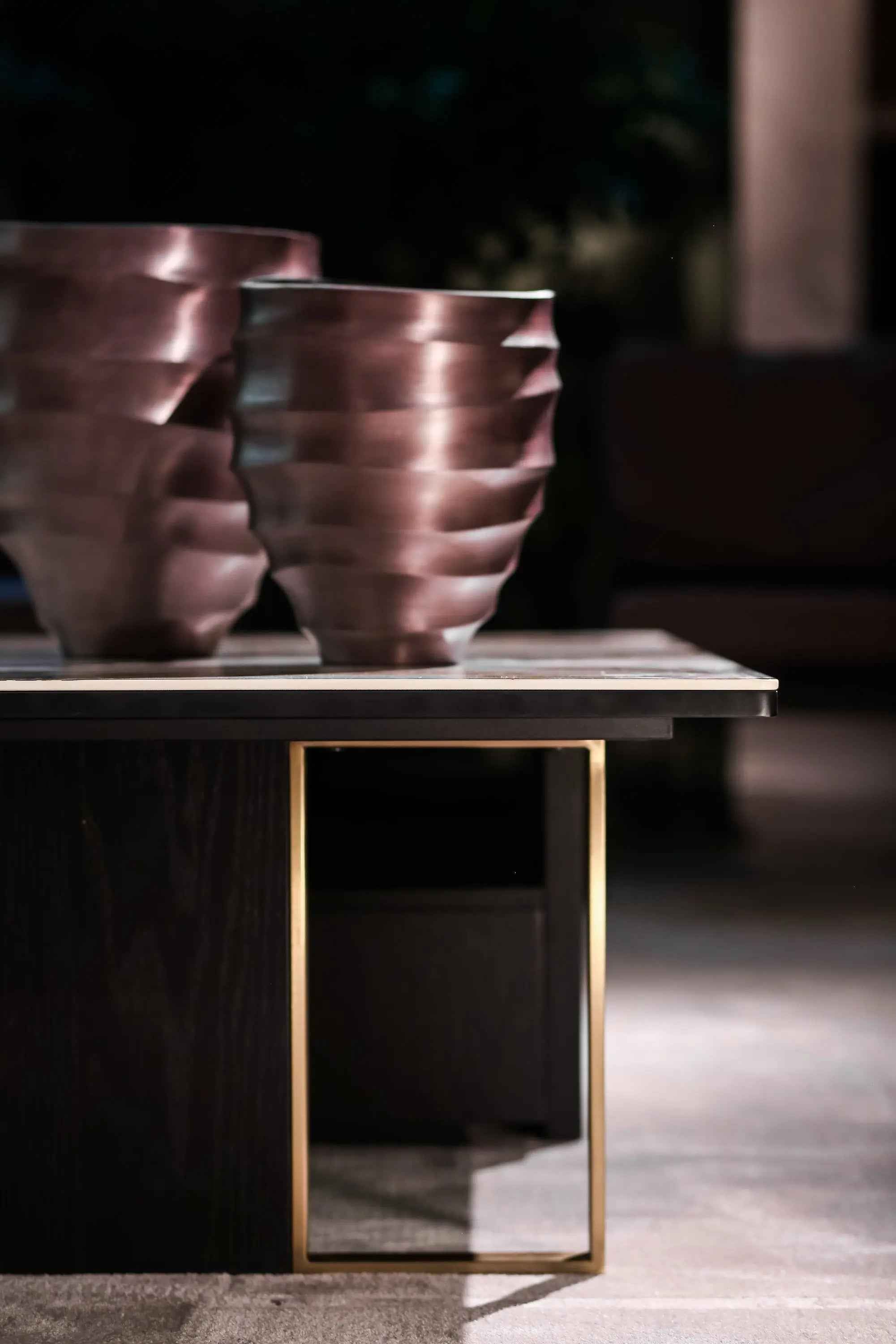 Italian Minimalist Drawer Rock Plate HC-1827-1 Coffee Table