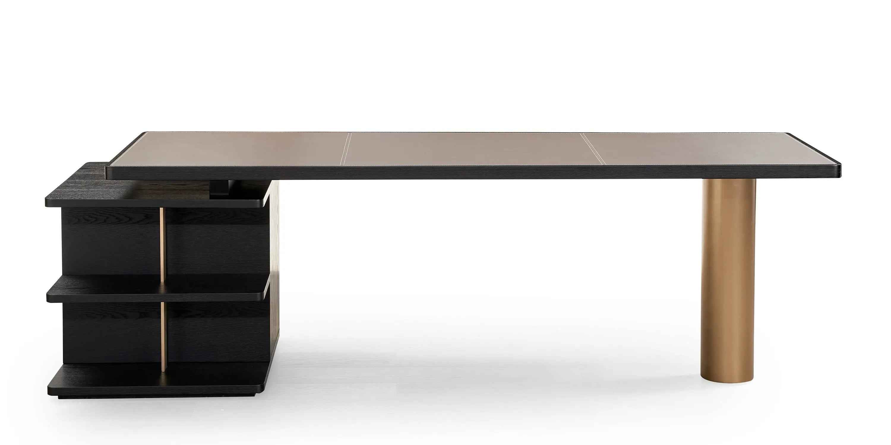 Italian Minimalist Leather Desk HS-2018-1