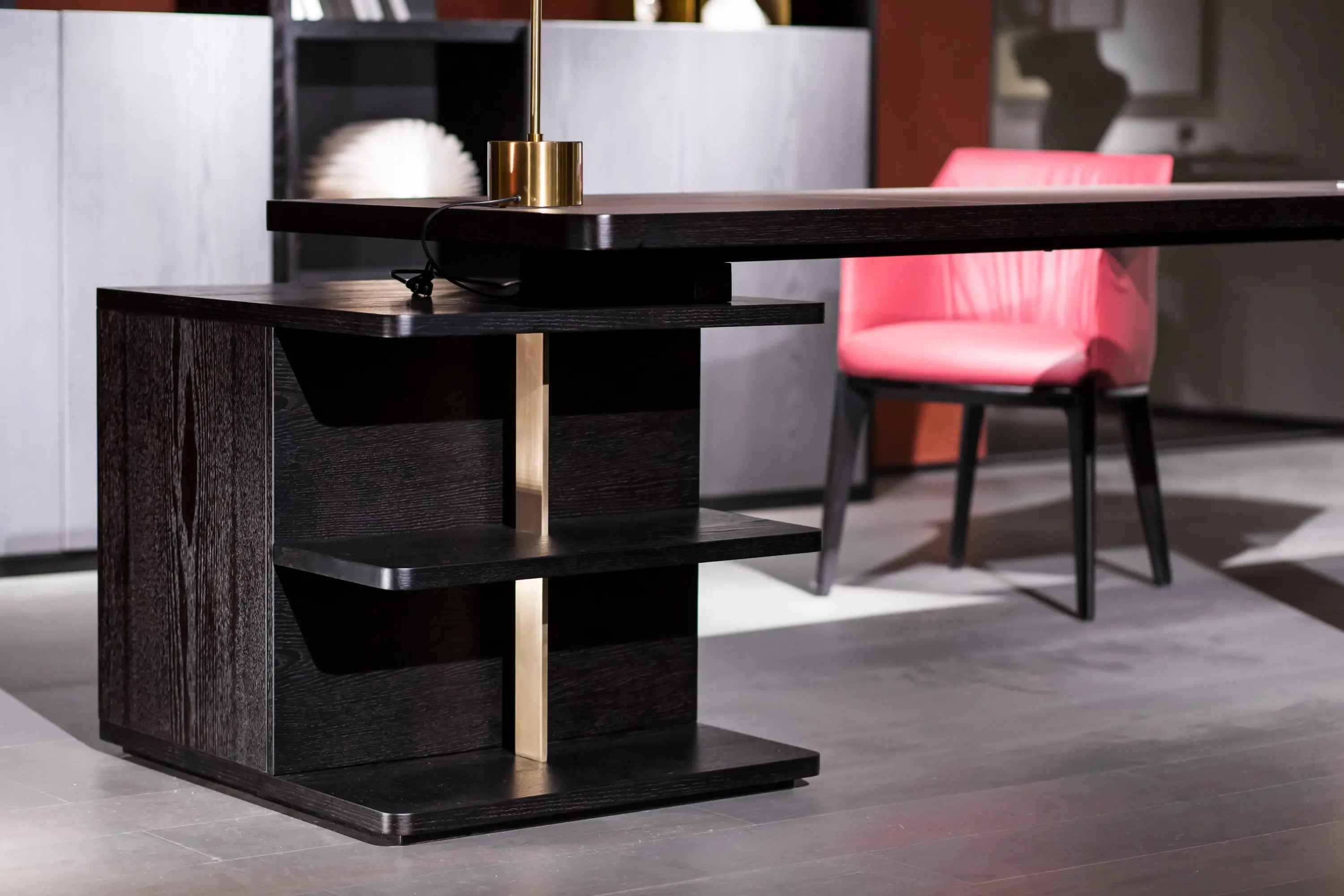 Italian Minimalist Leather Desk HS-2018-1