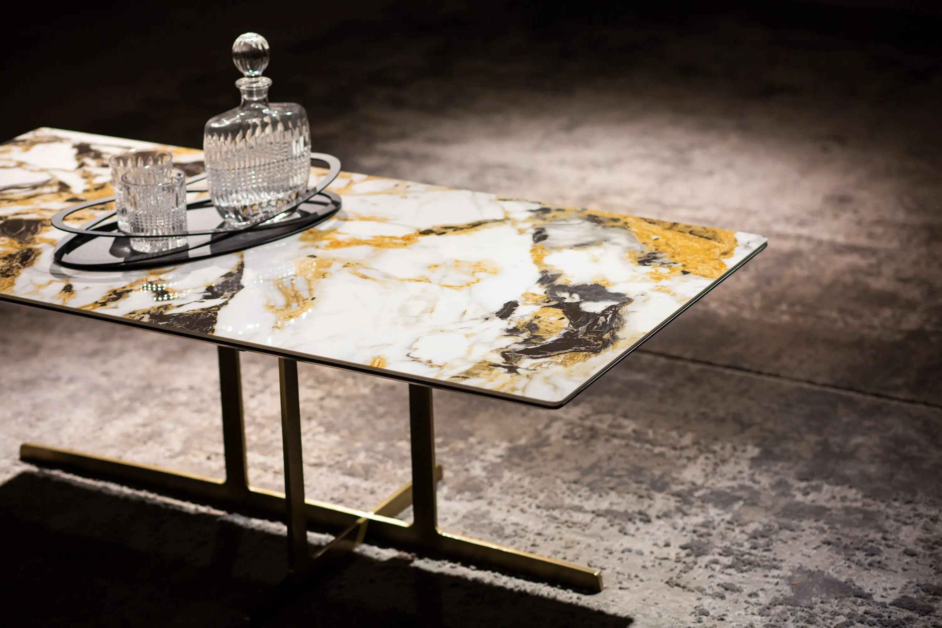 Italian Minimalist Rectangular HC-1902-3 Coffee Table