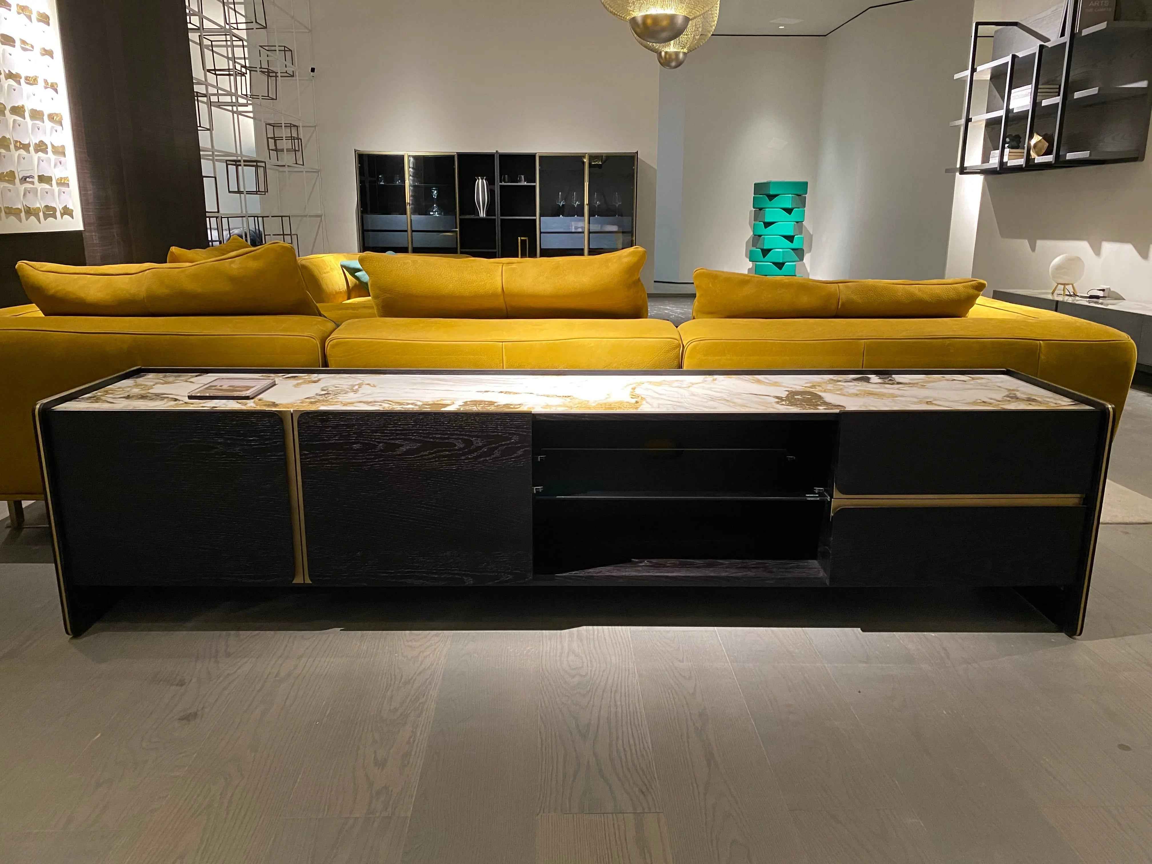 Italian Minimalist Floor Cabinet - Stylish Storage Solution for Modern Homes