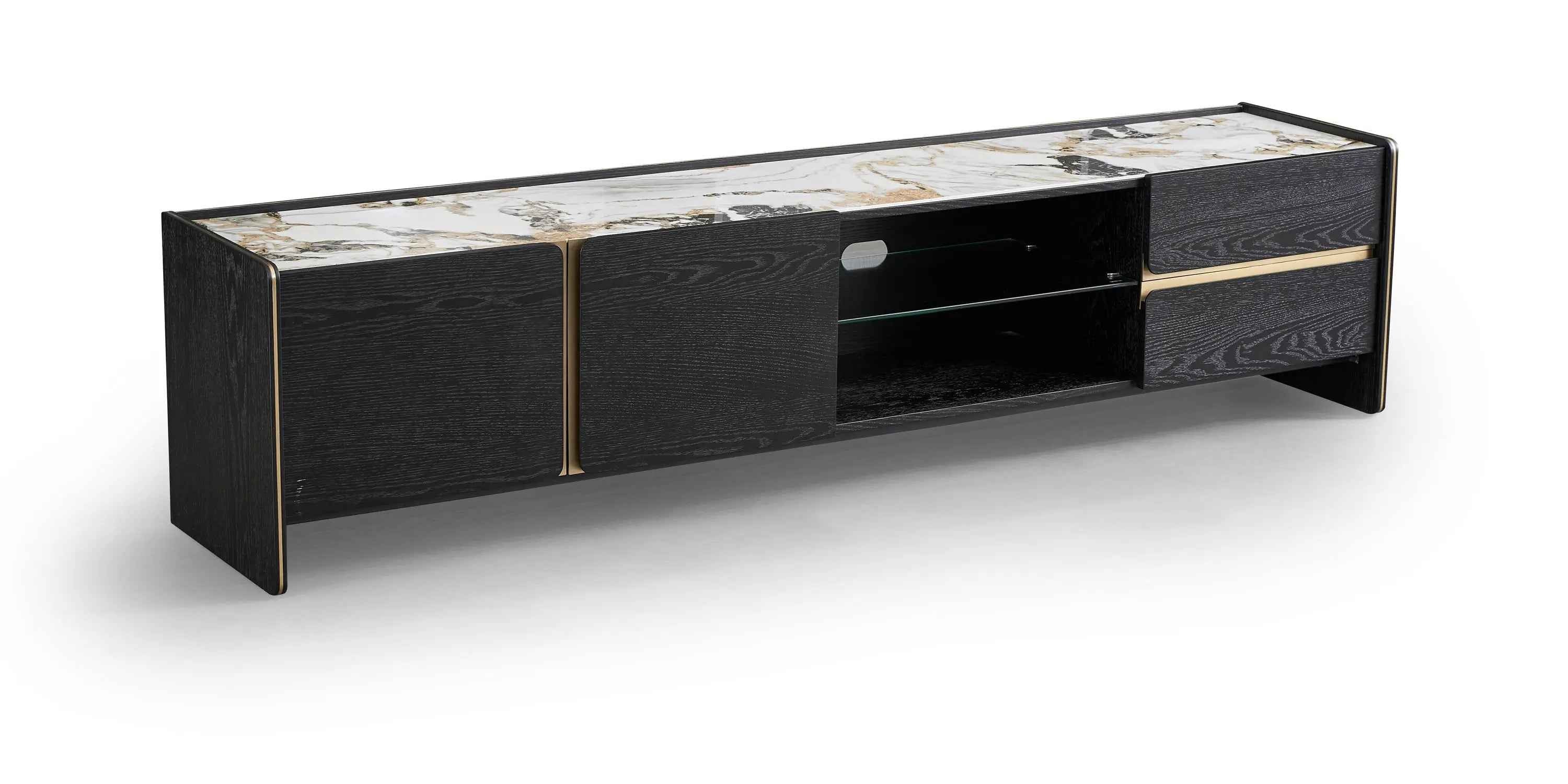 Italian Minimalist Floor Cabinet - Stylish Storage Solution for Modern Homes