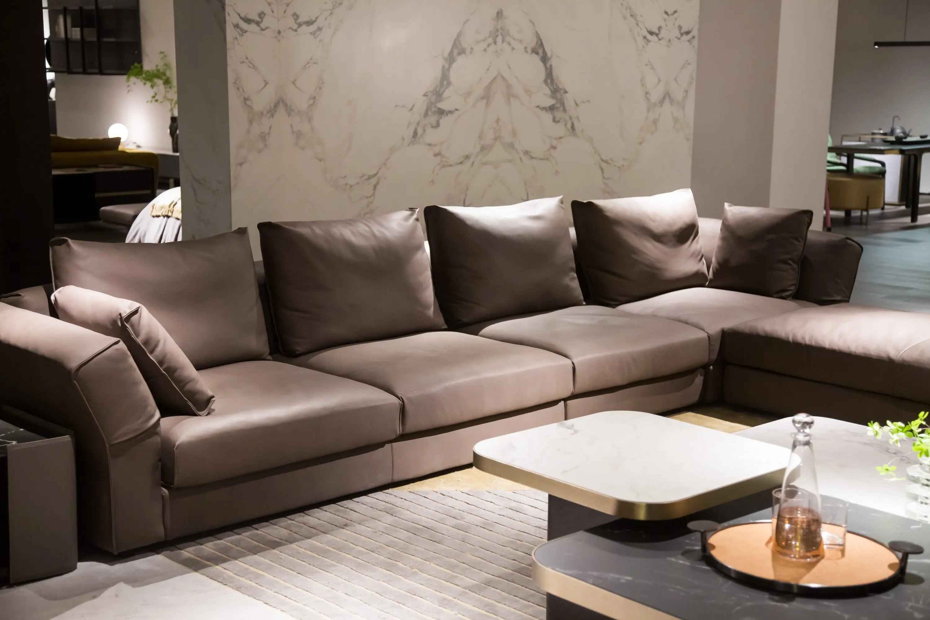 Italian Square Rock Plate HC-1825-1 Tea Table