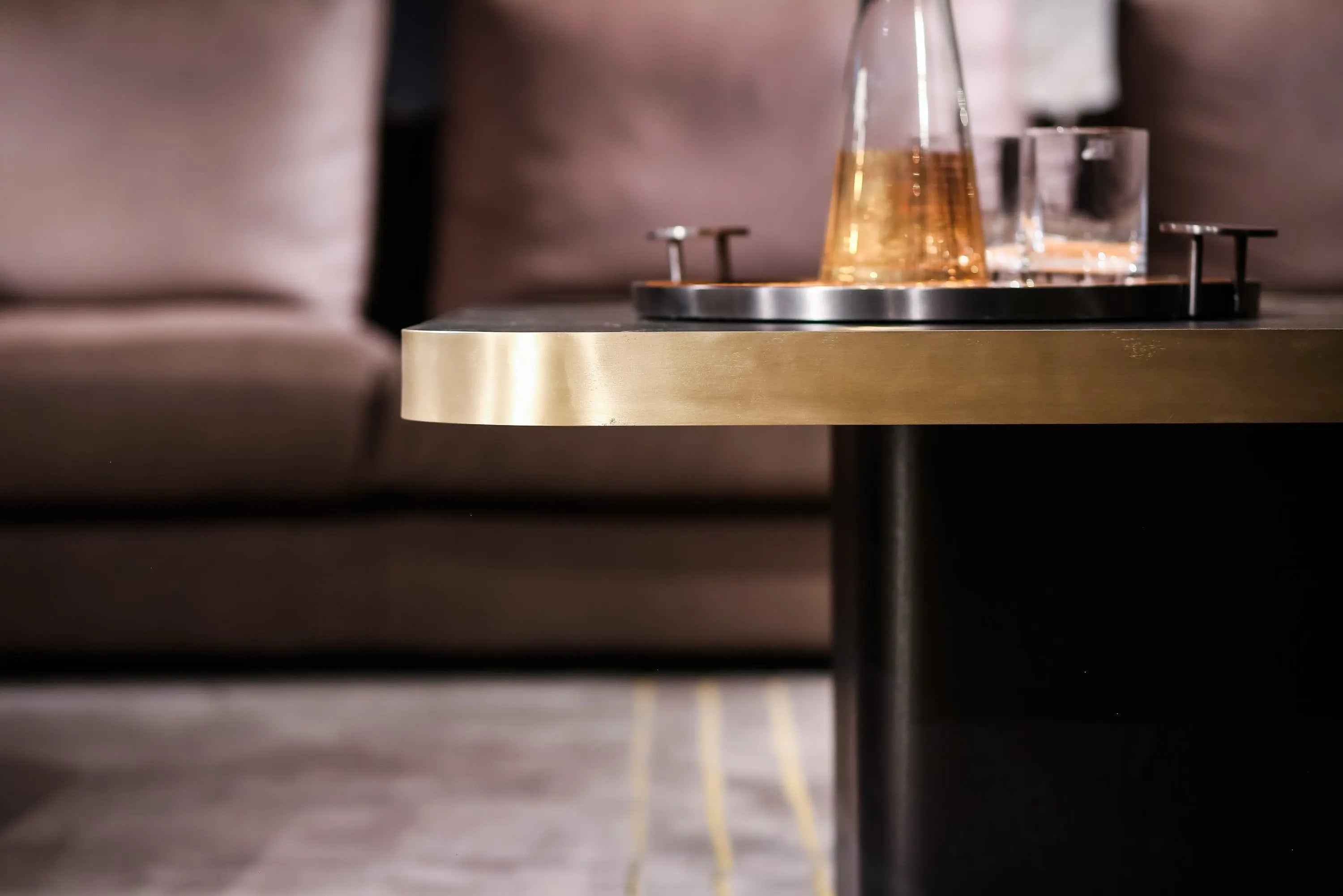 Italian Square Rock Plate HC-1825-1 Tea Table