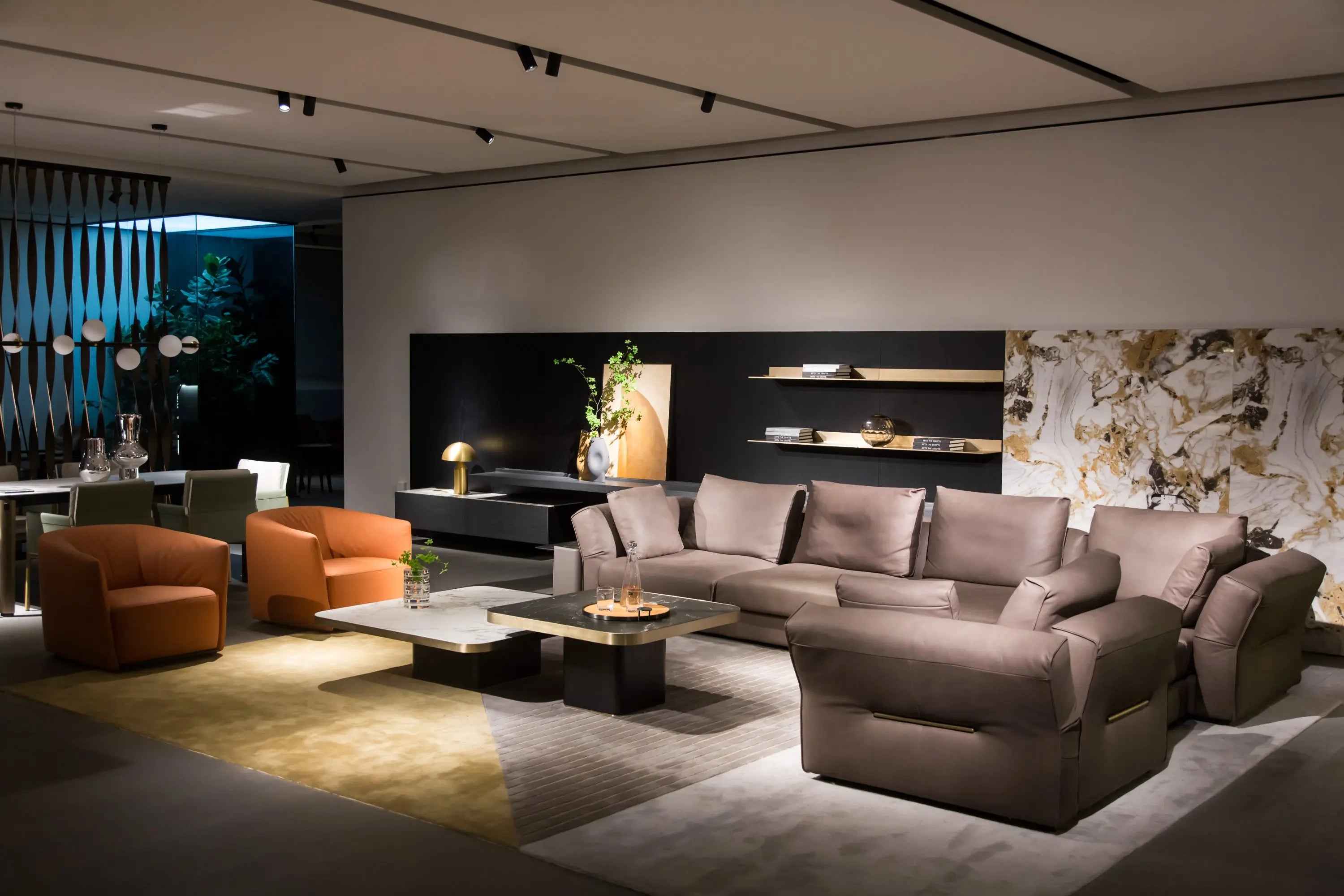 Italian Square Rock Plate HC-1825-1 Tea Table