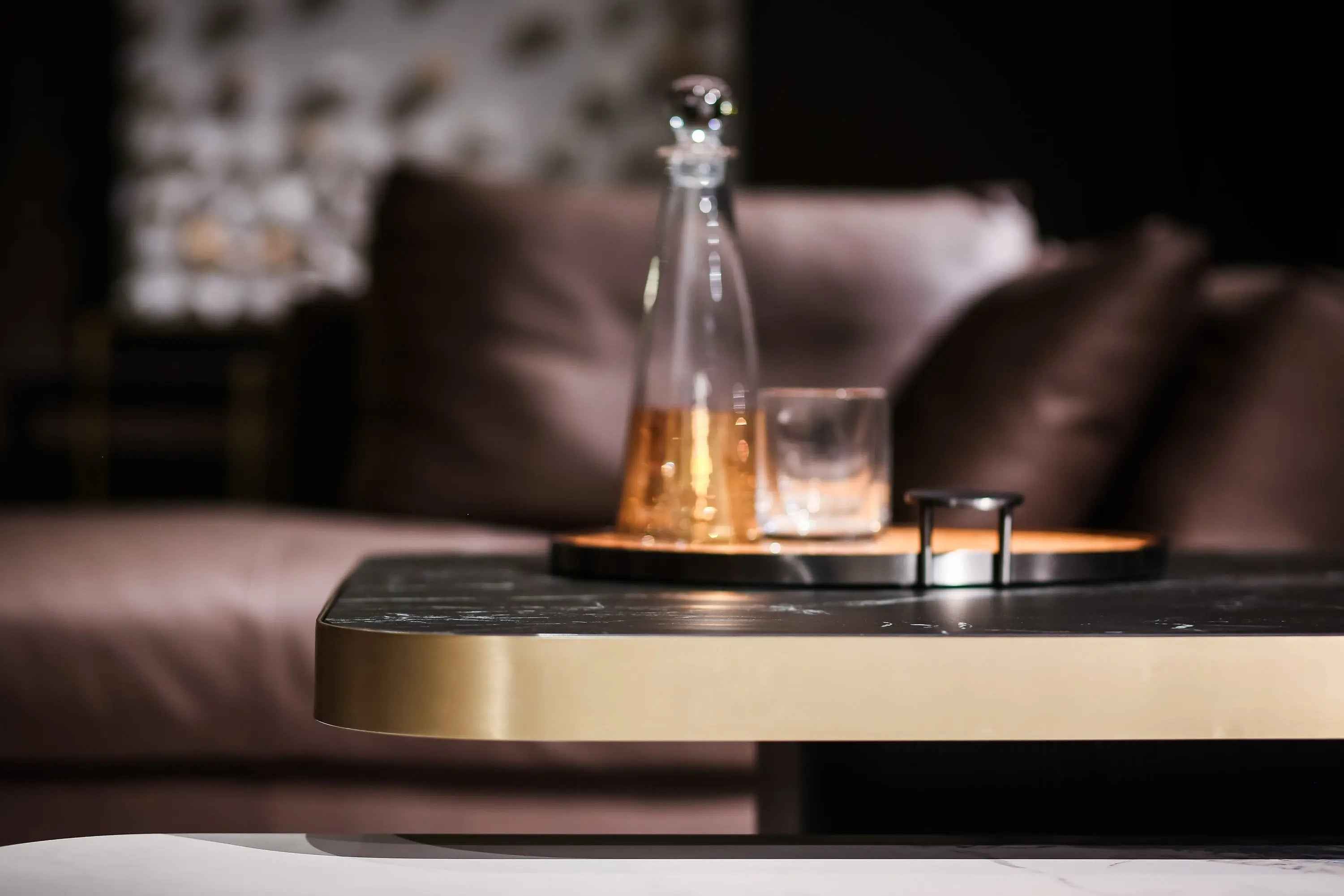 Italian Square Rock Plate HC-1825-1 Tea Table