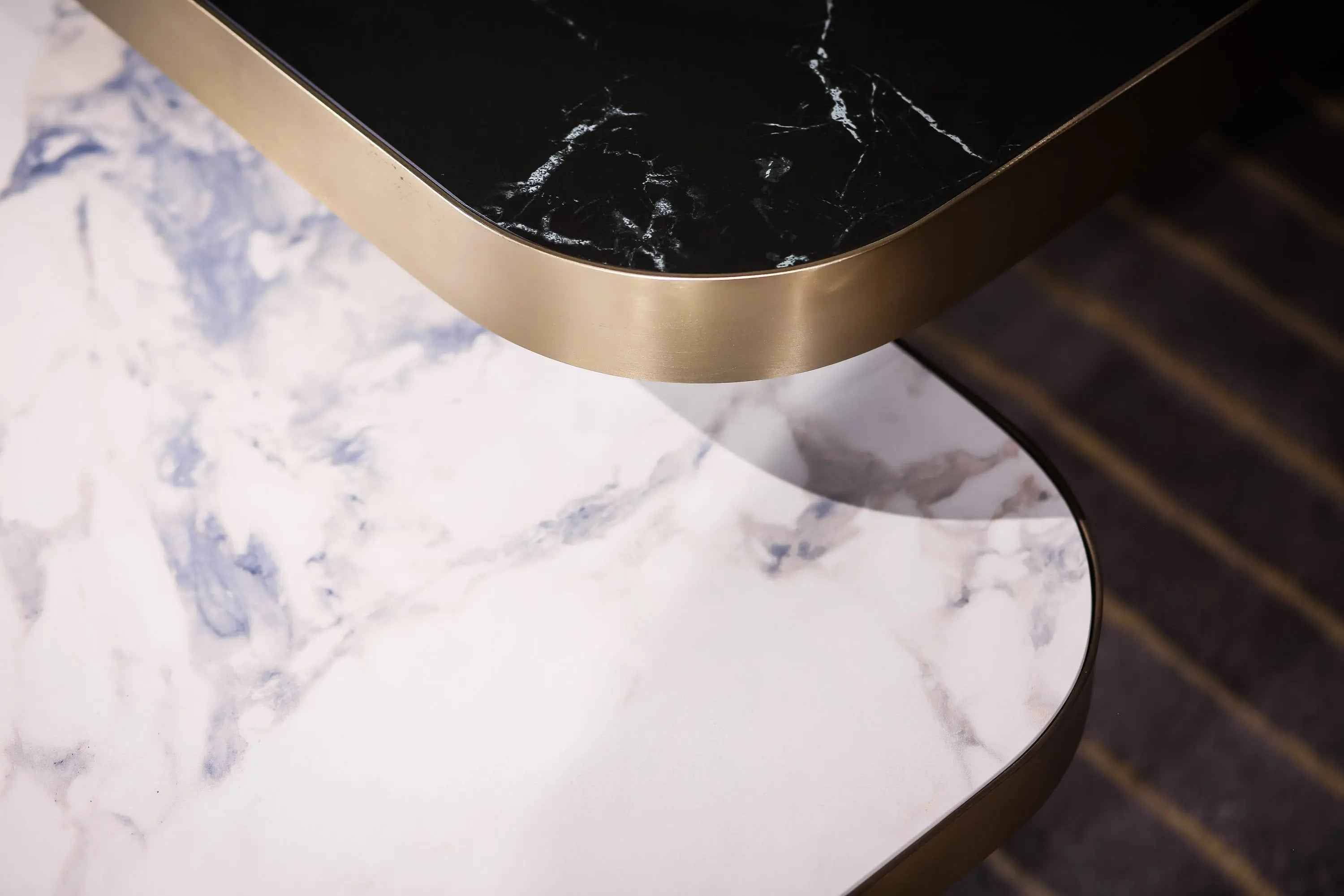 Italian Square Rock Plate HC-1825-1 Tea Table