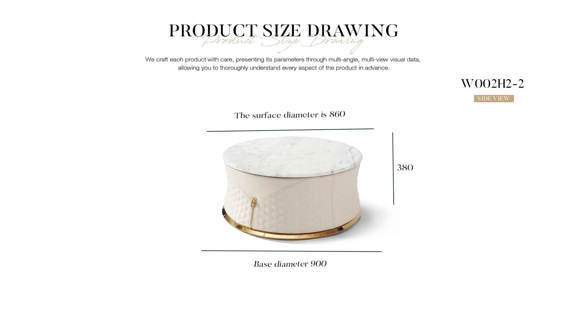 Italian light luxury design sense coffee table W002H2 Turri style vogue Coffee Table Tea table Coner table