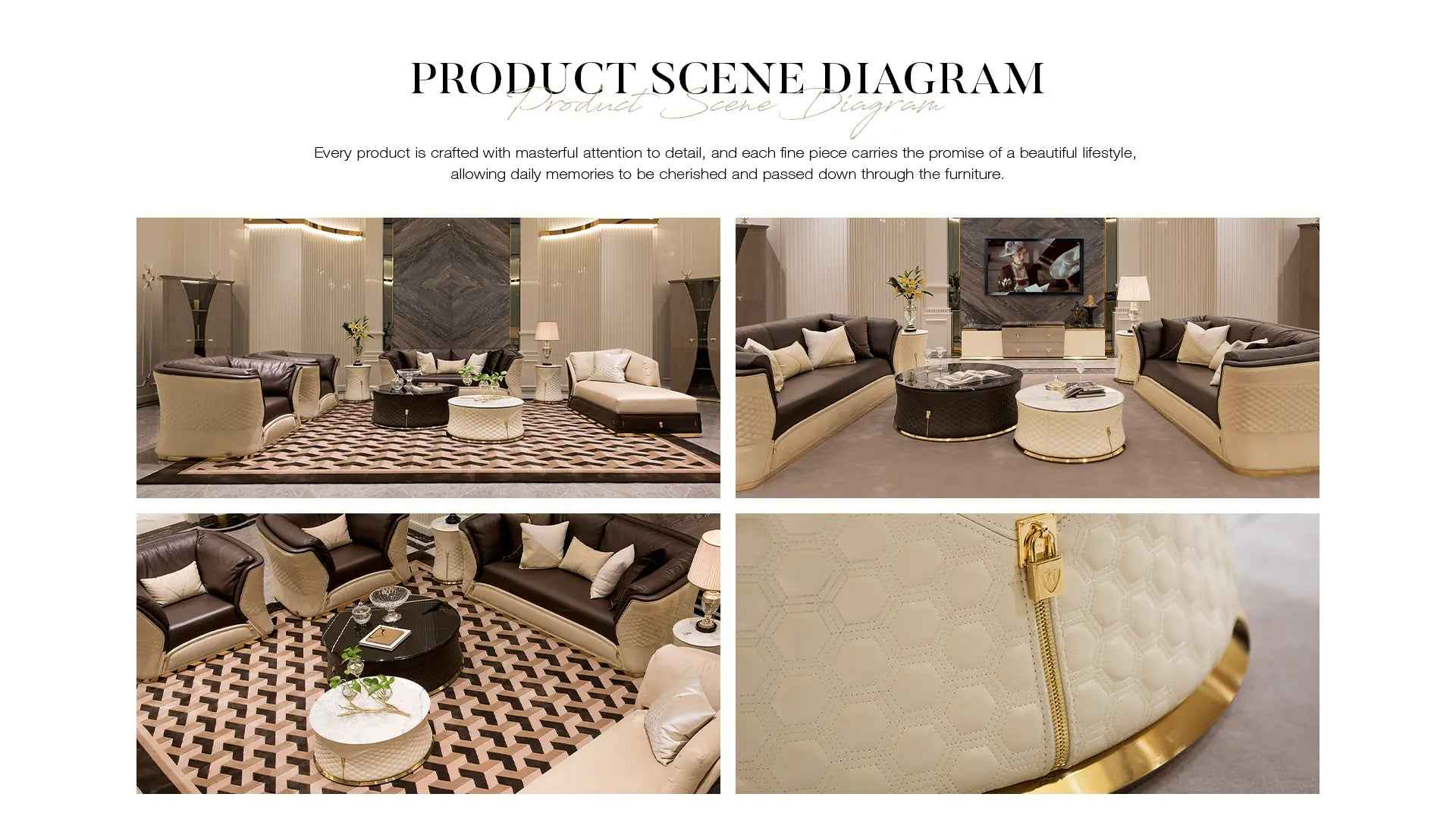 Italian light luxury design sense coffee table W002H2 Turri style vogue Coffee Table Tea table Coner table