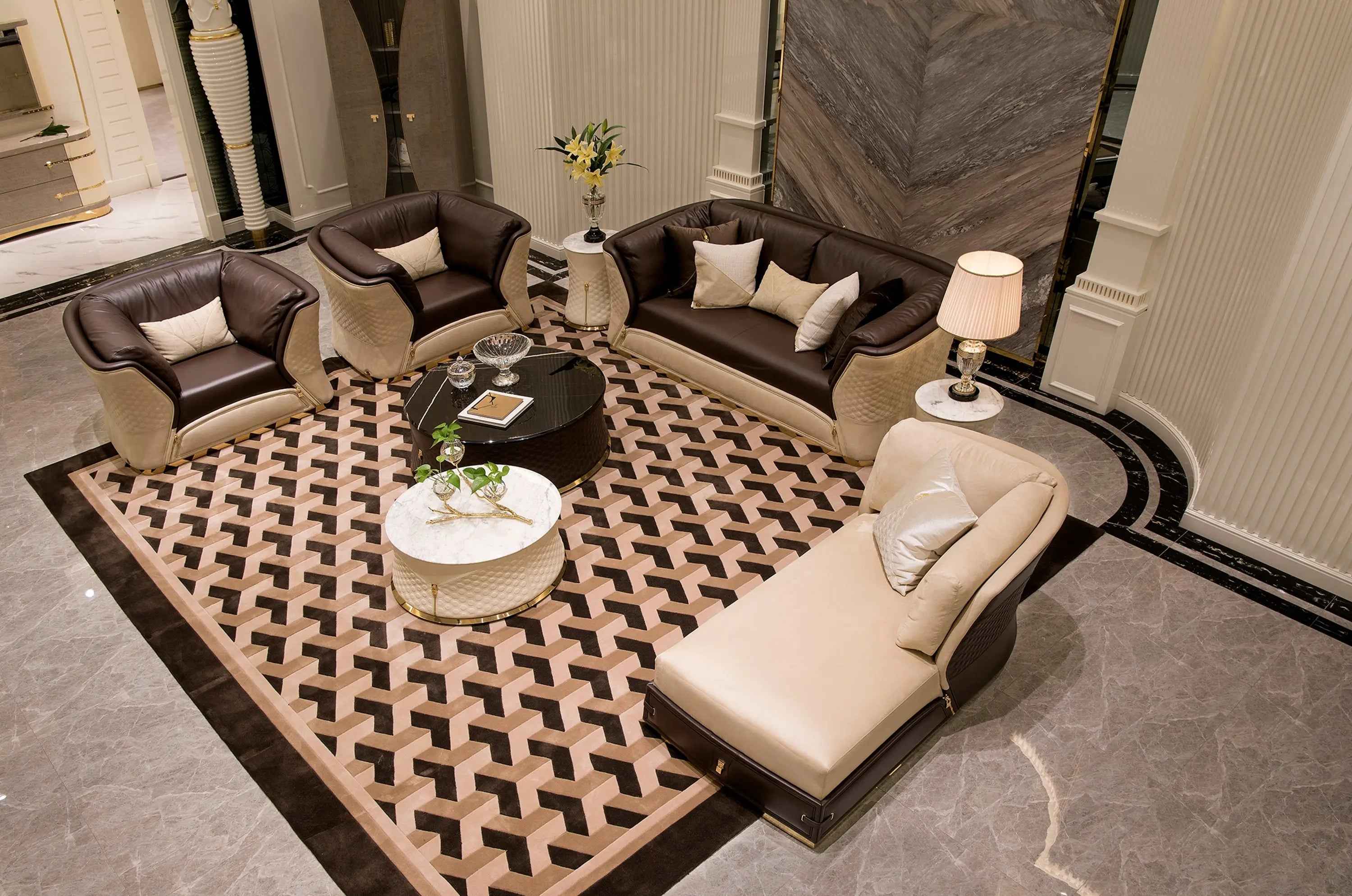 Italian light luxury design sense coffee table W002H2 Turri style vogue Coffee Table Tea table Coner table