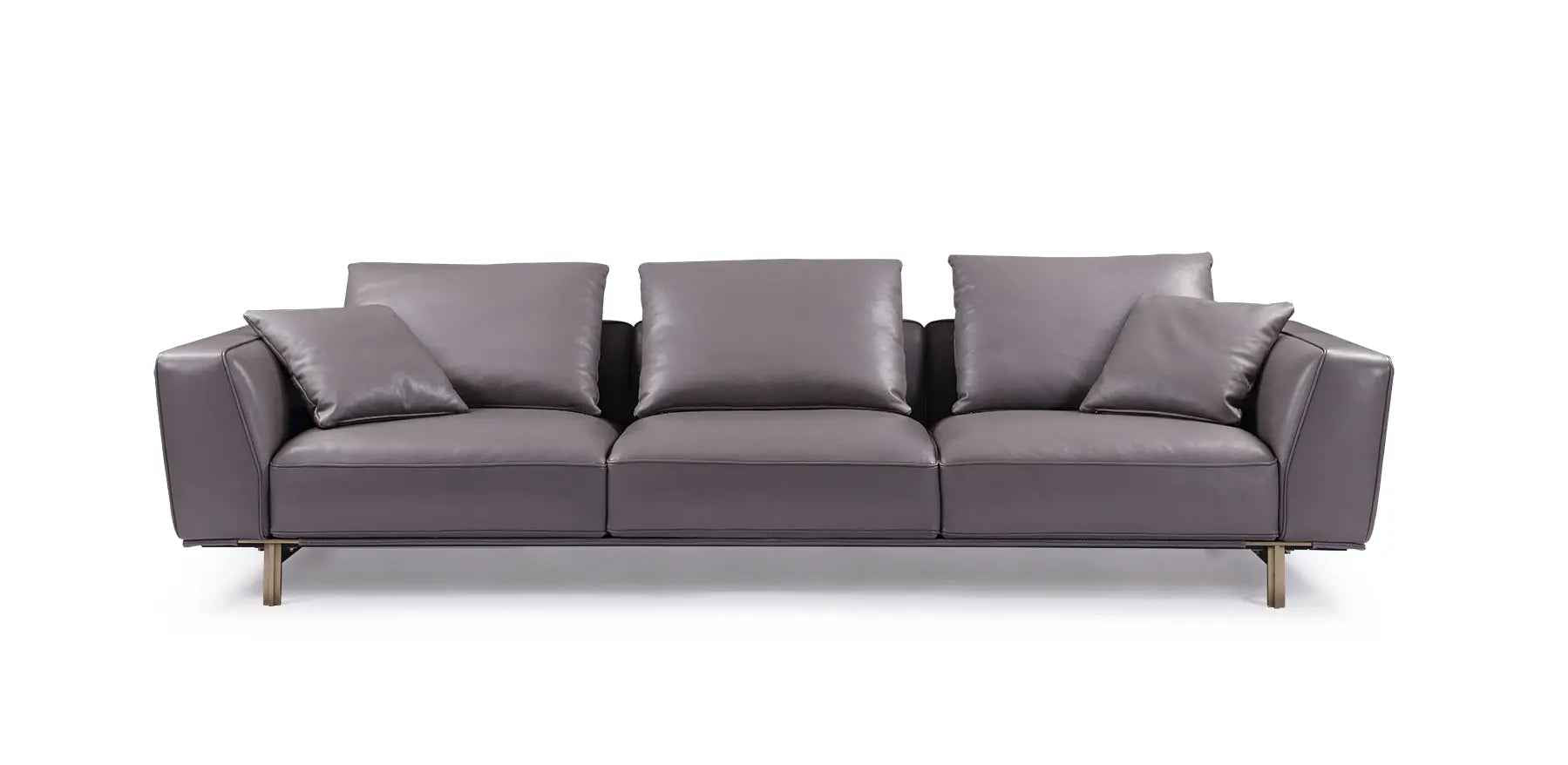 Italian minimalist home quality all leather sofa VJ5-1901 sofa