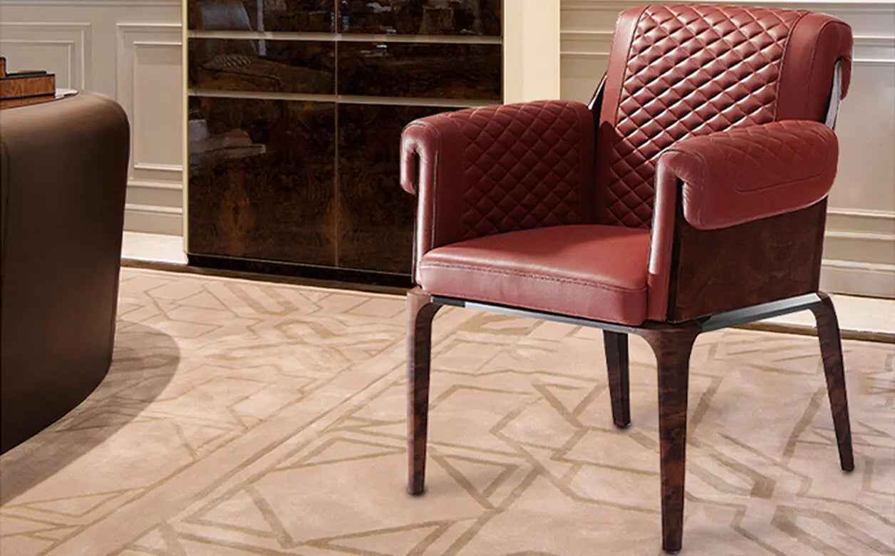 Italian modern light luxury dining chair W006D5 Bentley style Sherwood dining chair,Leisure Chair, Single Chair