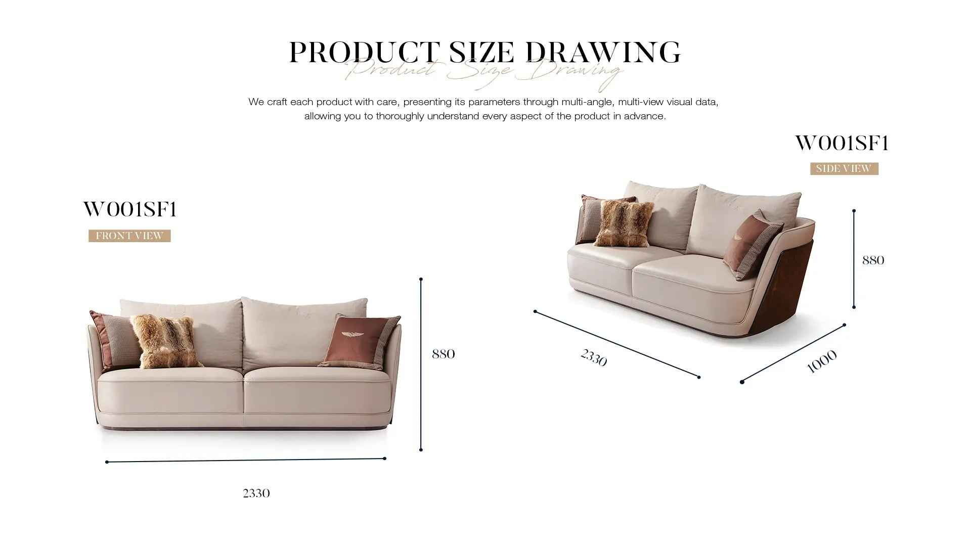 Italian style light luxury Bentley Style Richmond Sofa W001SF1 Sofa,Single Sofa, Multi Sofa