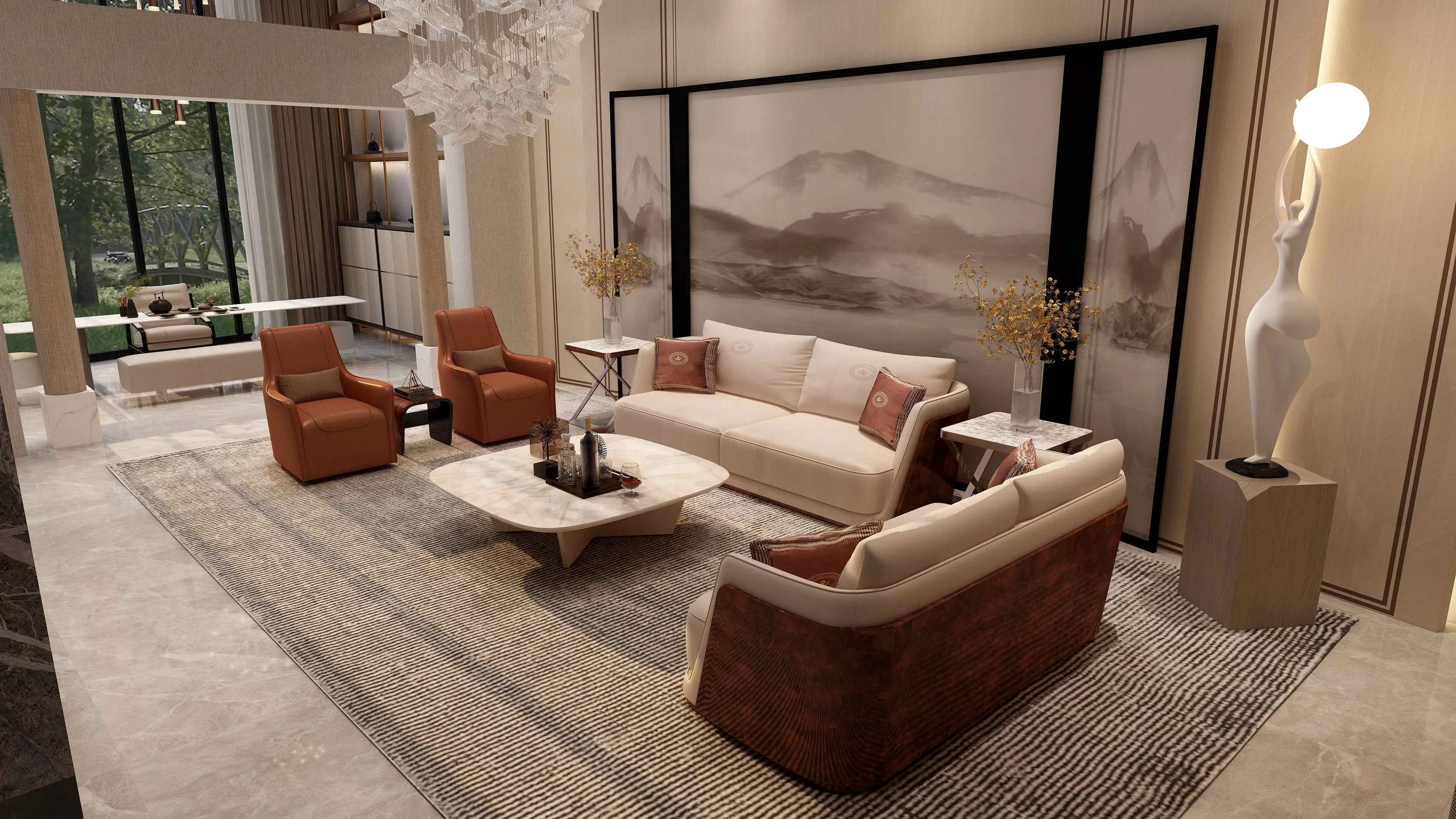 Italian style light luxury Bentley Style Richmond Sofa W001SF1 Sofa,Single Sofa, Multi Sofa